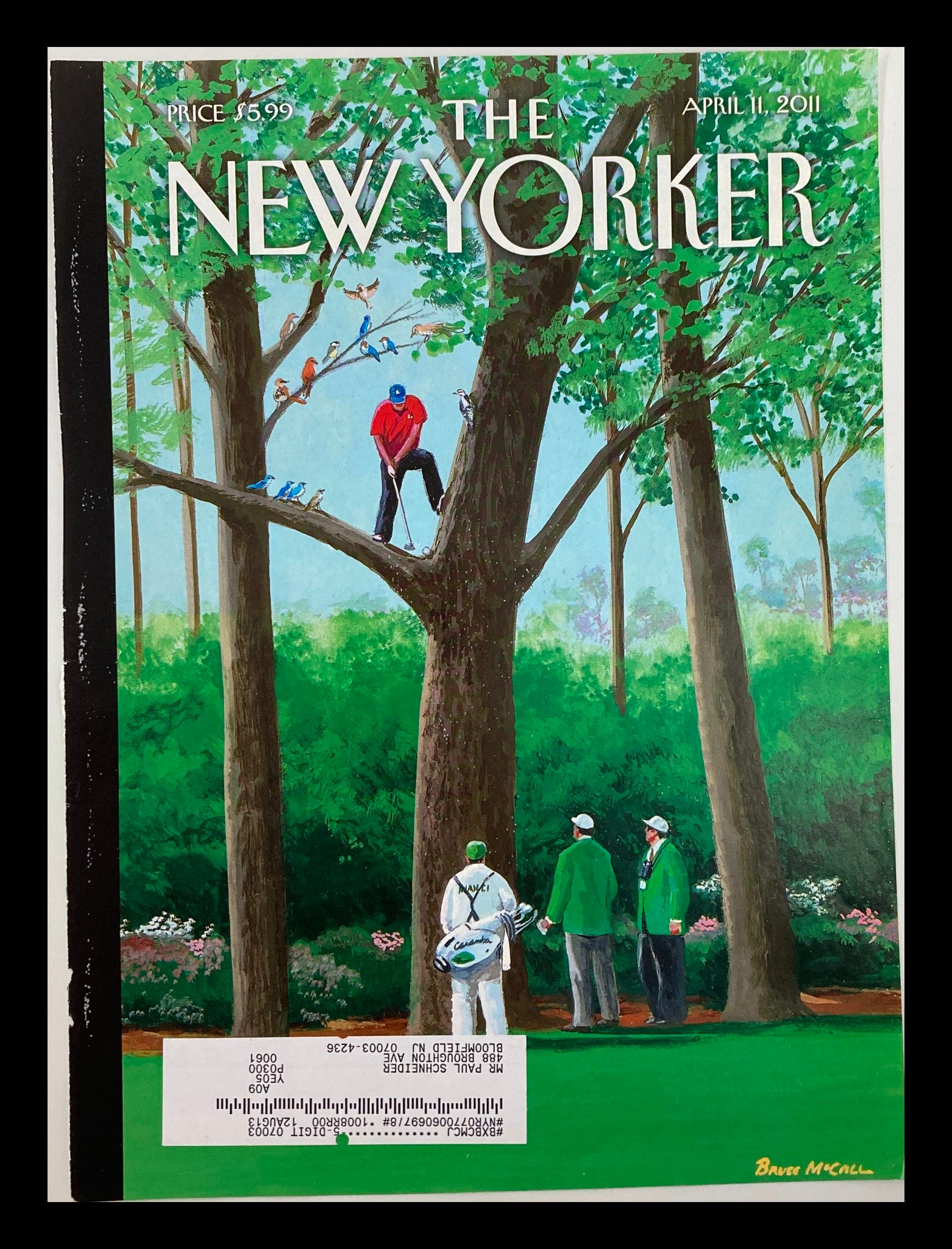 COVER ONLY The New Yorker April 11 2011 My Best Shot by Bruce McCall