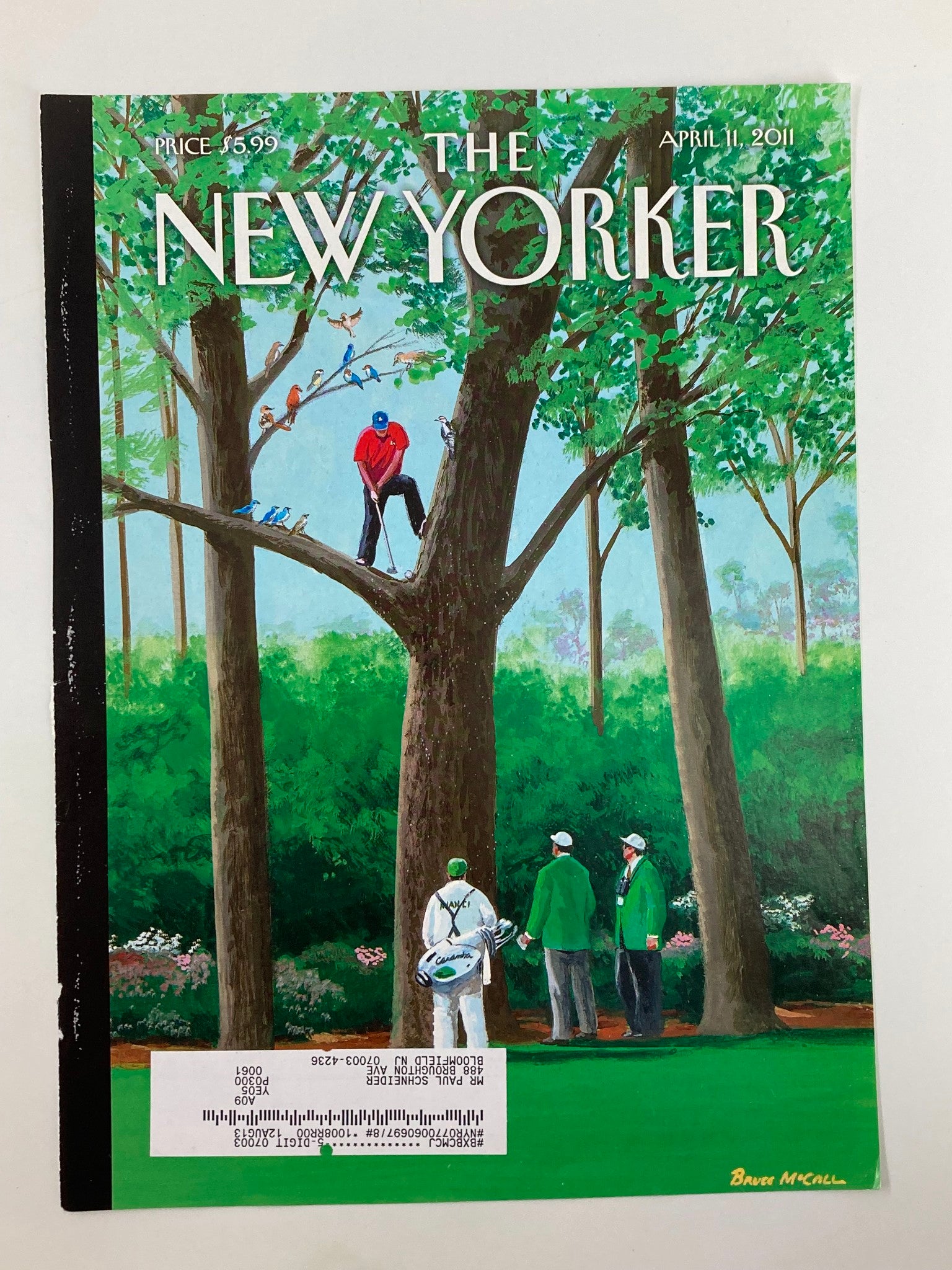 COVER ONLY The New Yorker April 11 2011 My Best Shot by Bruce McCall