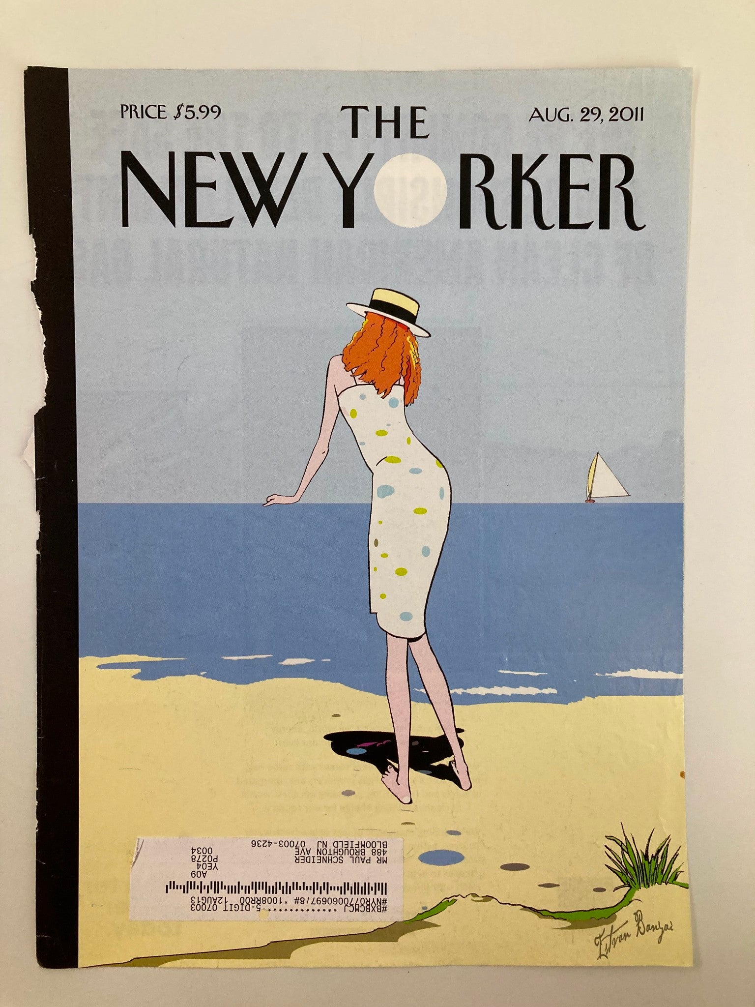 COVER ONLY The New Yorker August 29 2011 On The Horizon by Istvan Banyai