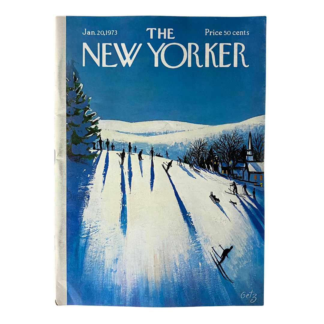 The New Yorker Full Magazine January 20 1973 Arthur Getz's Cover No Label