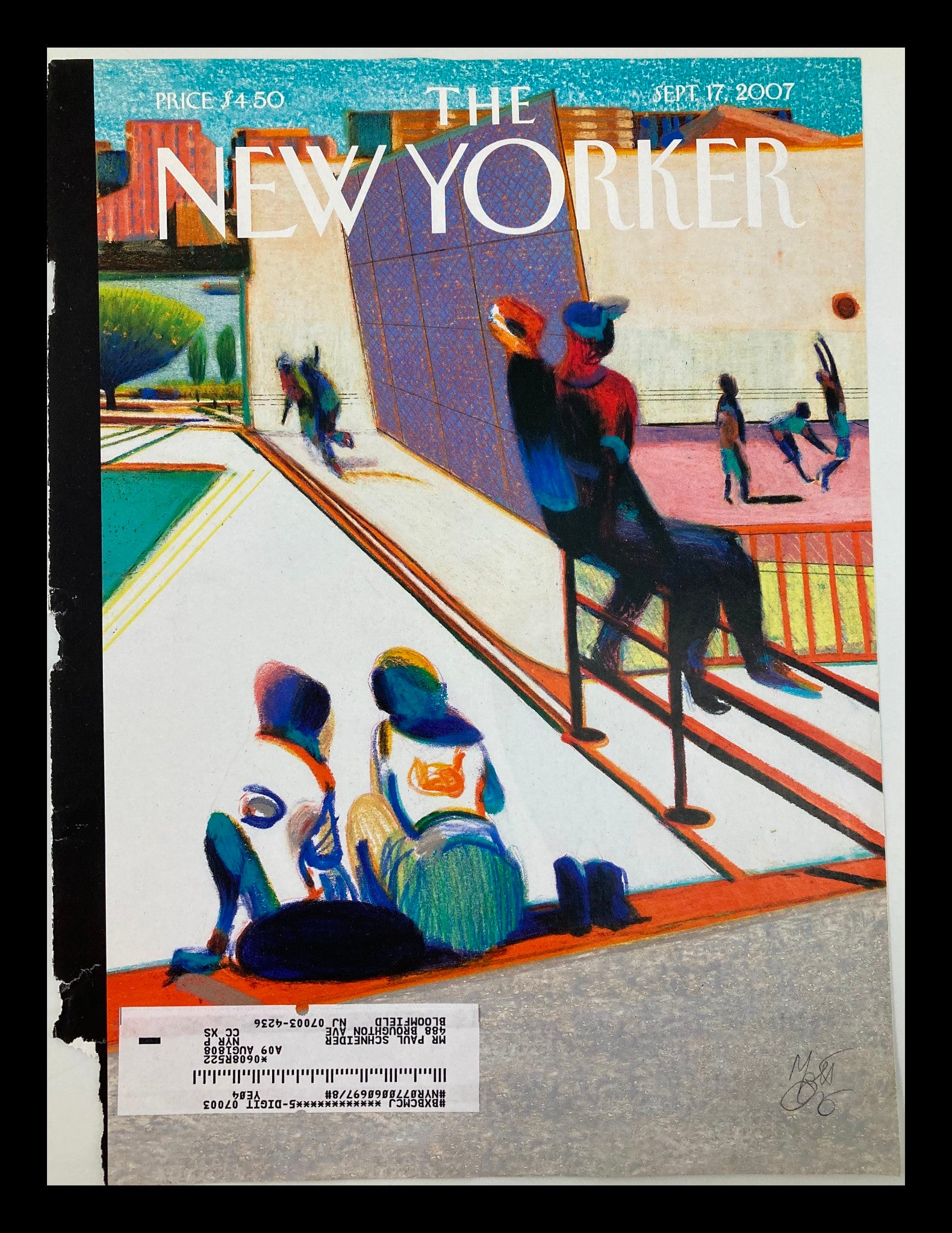 COVER ONLY The New Yorker September 17 2007 Playground by Lorenzo Mattotti