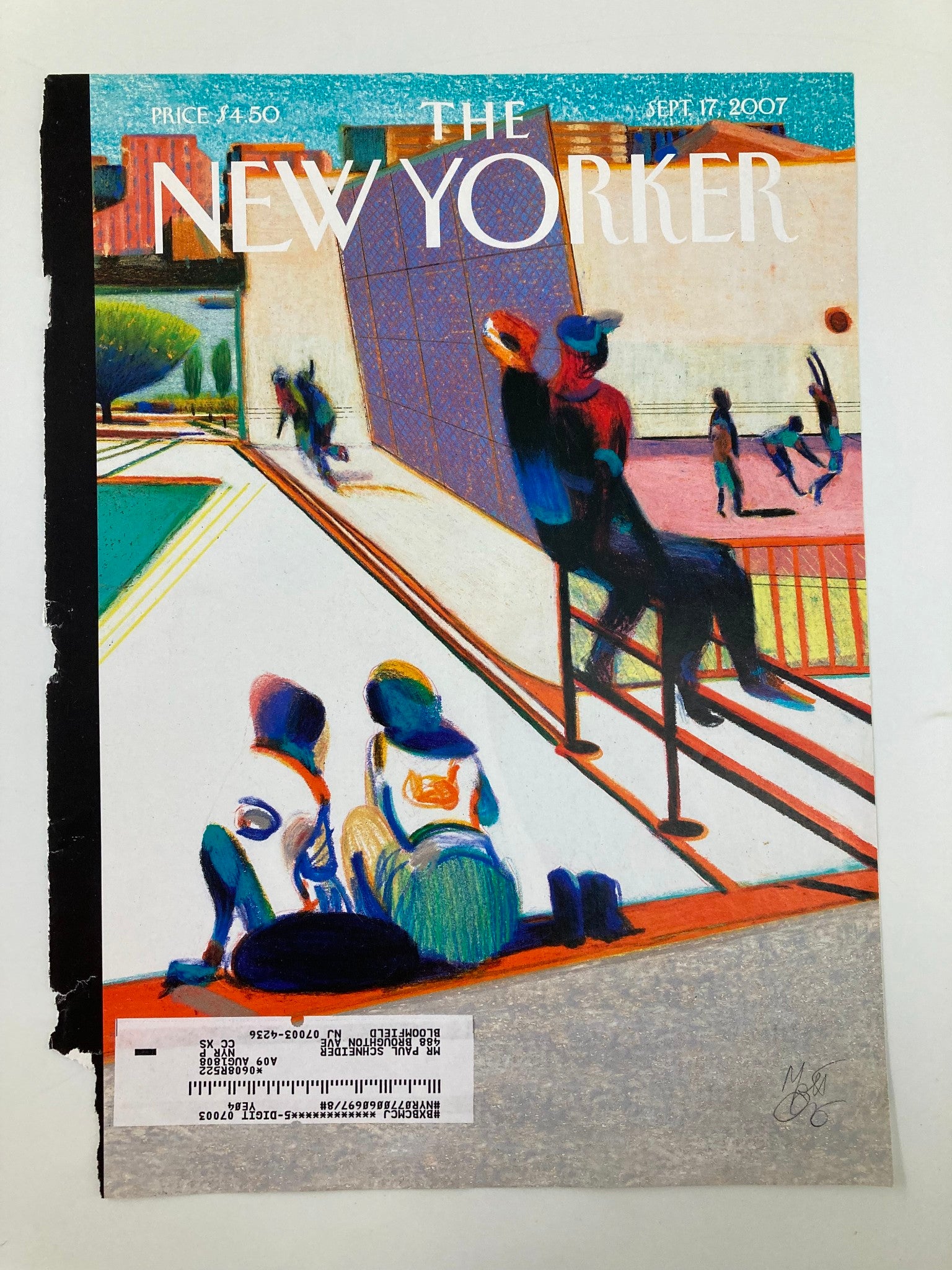 COVER ONLY The New Yorker September 17 2007 Playground by Lorenzo Mattotti