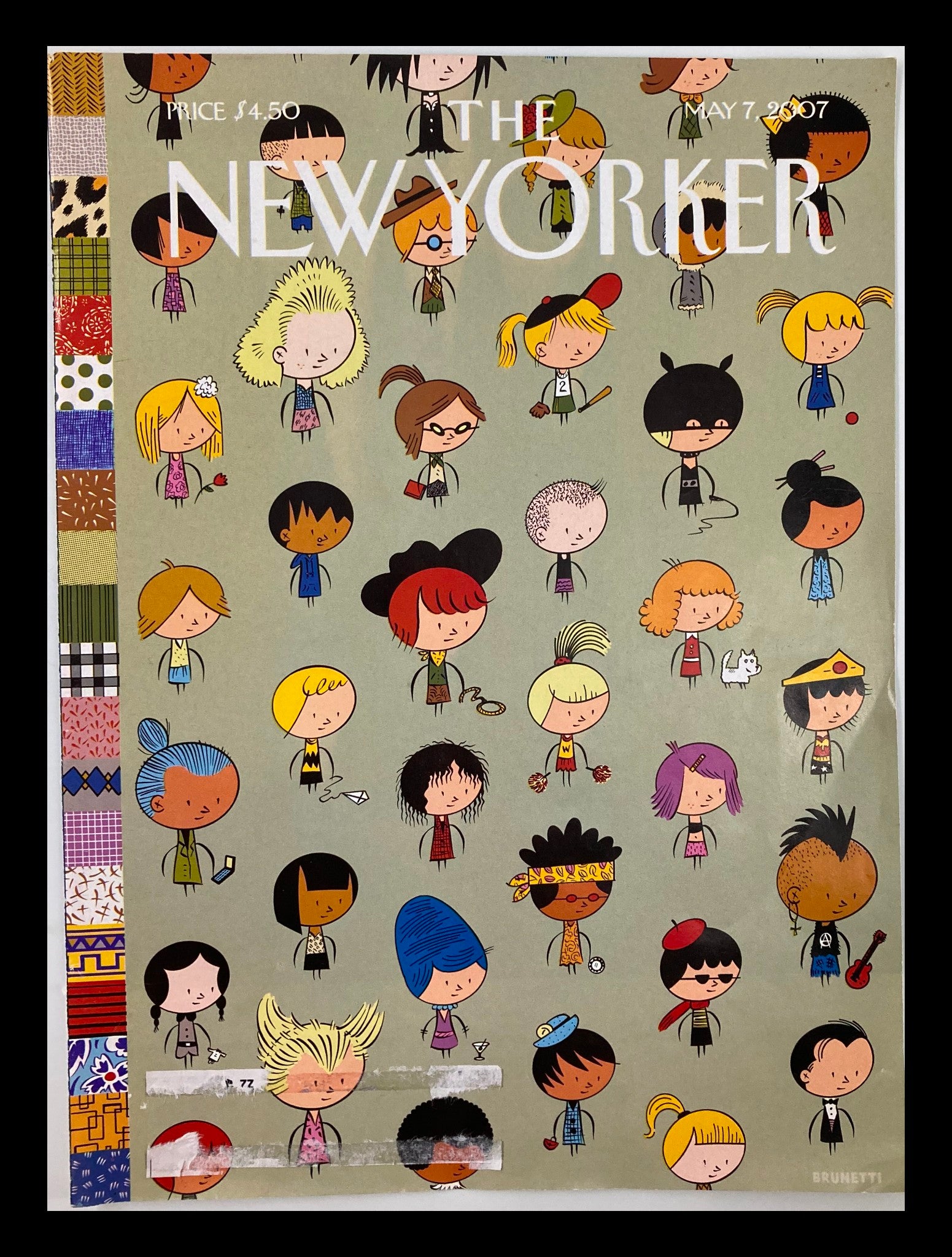 COVER ONLY The New Yorker May 7 2007 Theme Cover Style Sheet by Ivan Brunetti