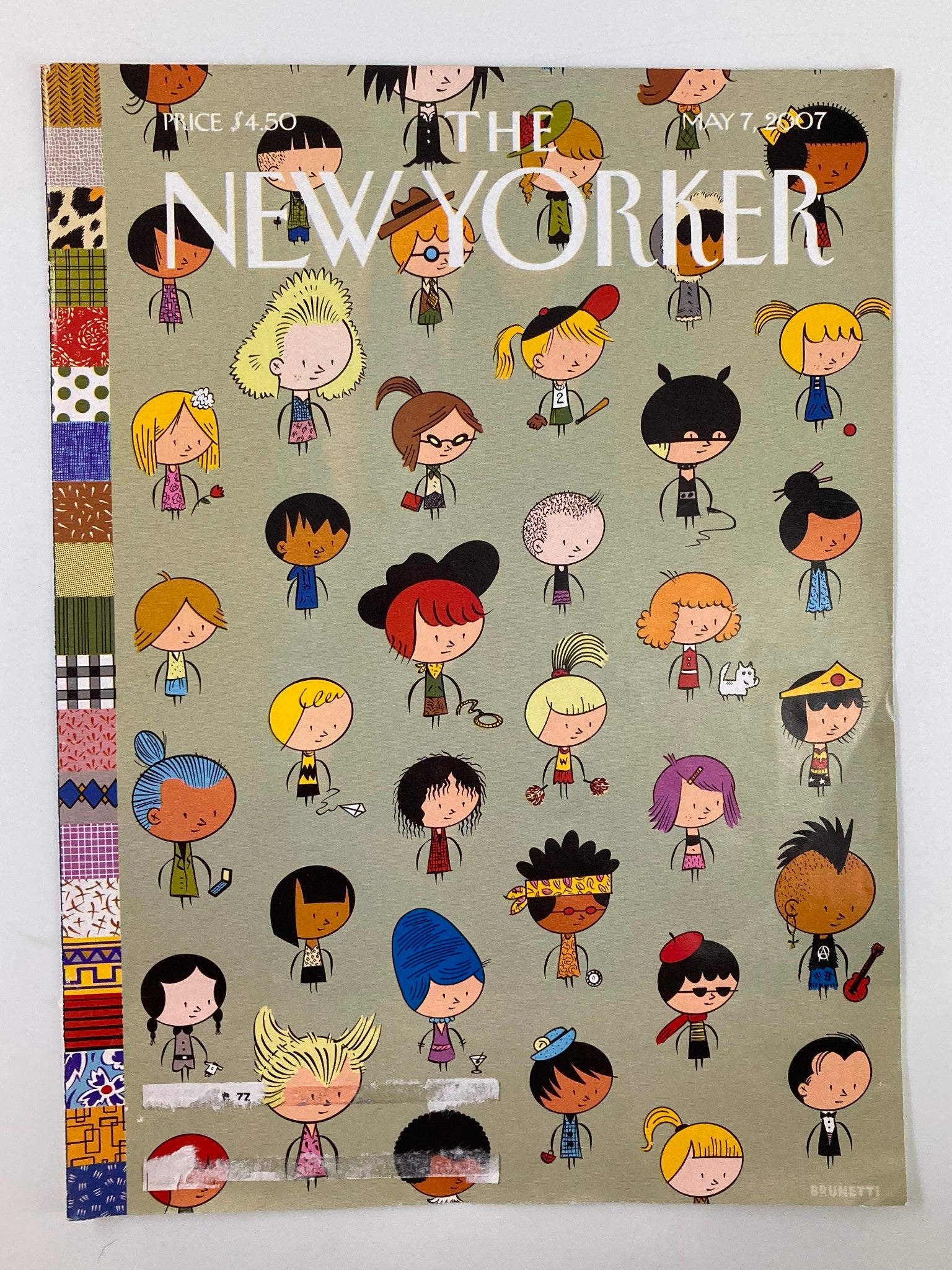 COVER ONLY The New Yorker May 7 2007 Theme Cover Style Sheet by Ivan Brunetti