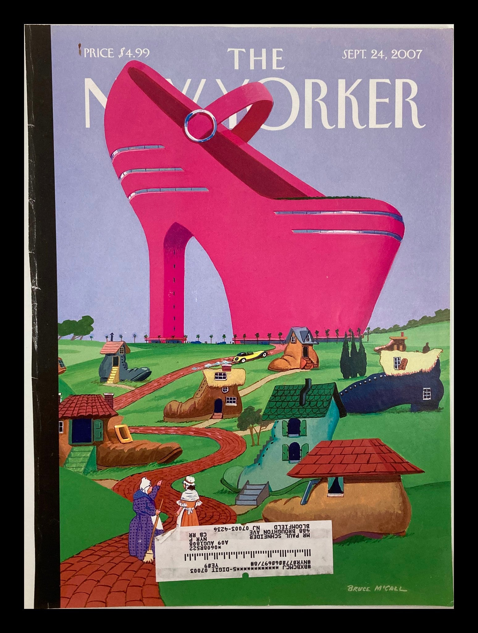 COVER ONLY The New Yorker September 24 2007 There Goes the Neighborhood by Bruce