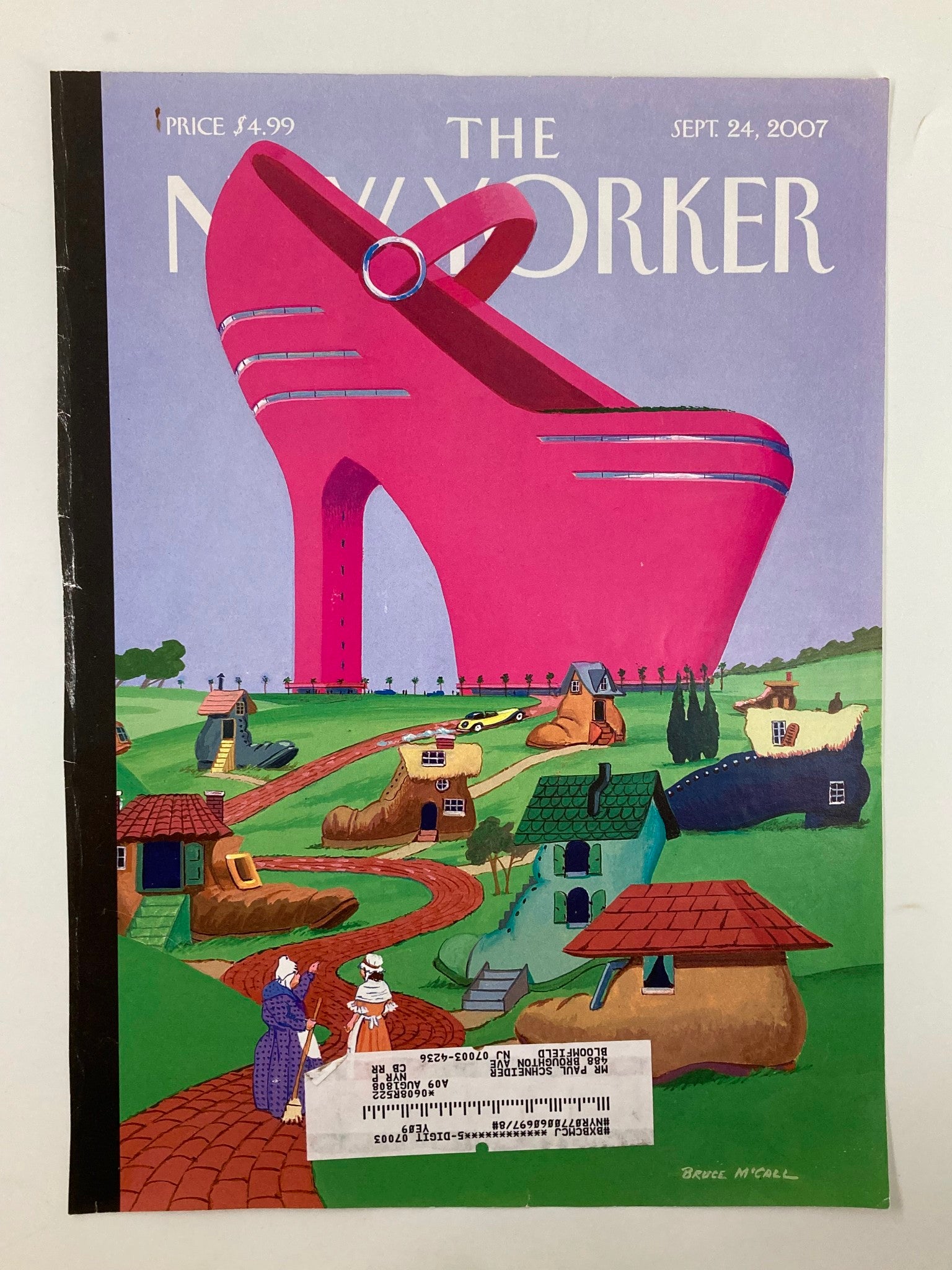 COVER ONLY The New Yorker September 24 2007 There Goes the Neighborhood by Bruce