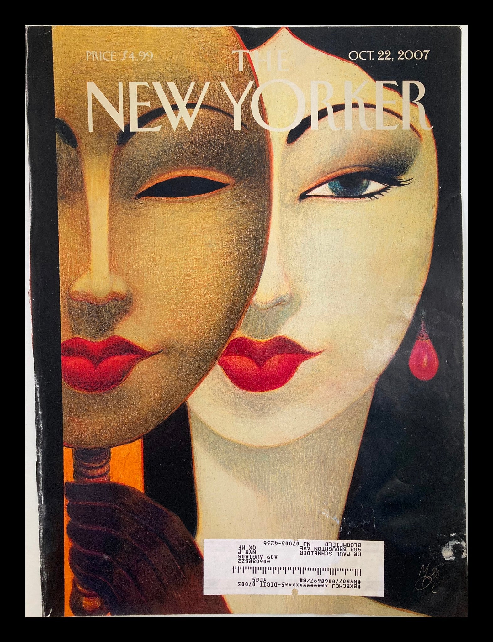 COVER ONLY The New Yorker October 22 2007 he Culture Business Lorenzo Mattotti