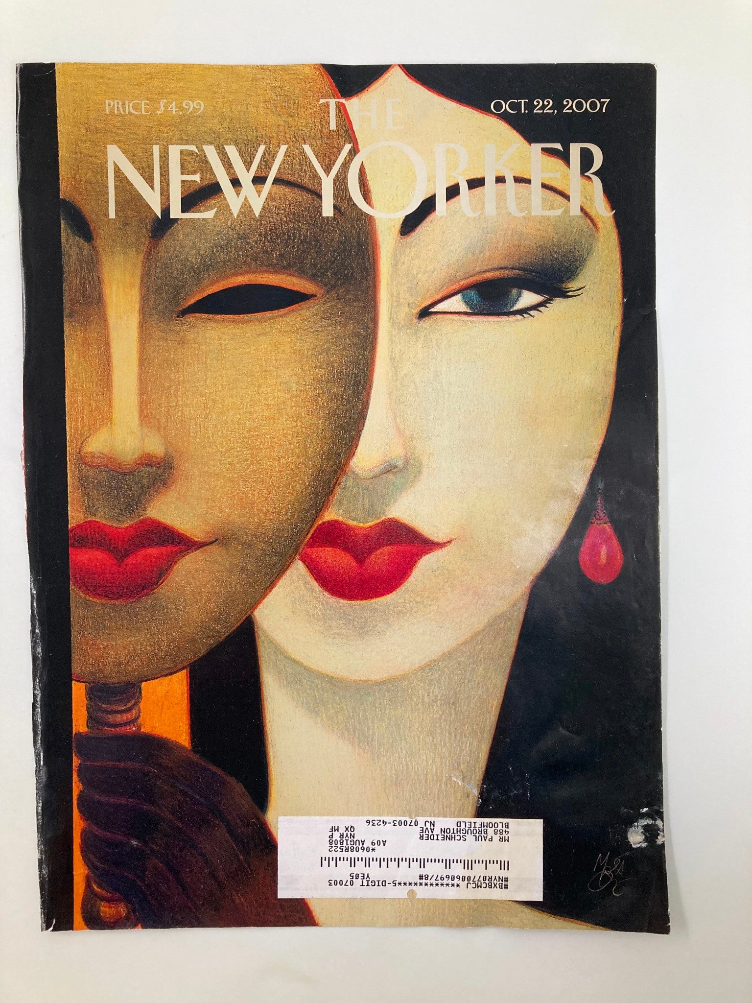 COVER ONLY The New Yorker October 22 2007 he Culture Business Lorenzo Mattotti