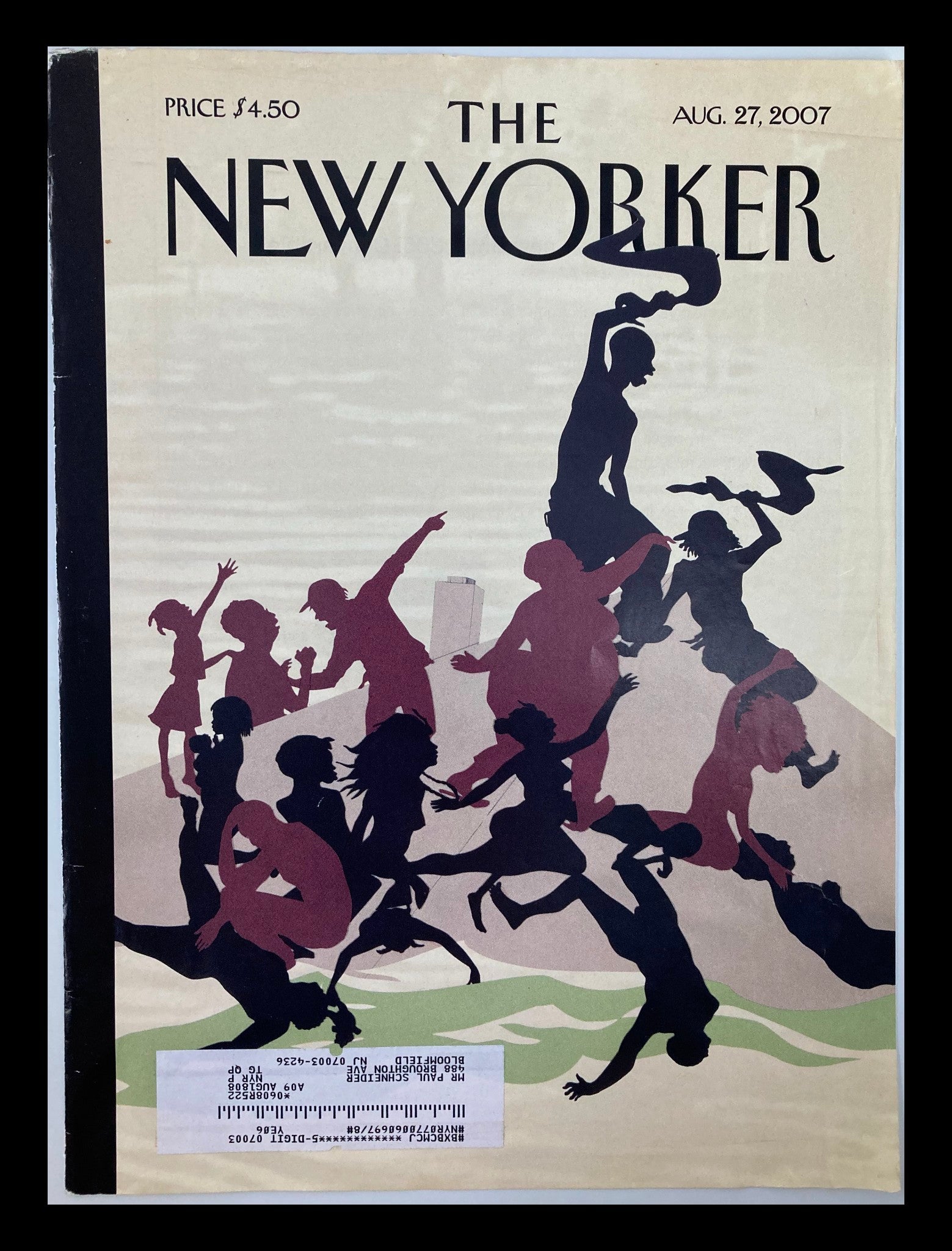 COVER ONLY The New Yorker August 27 2007 Post Katrina-Adrift by Kara Walker