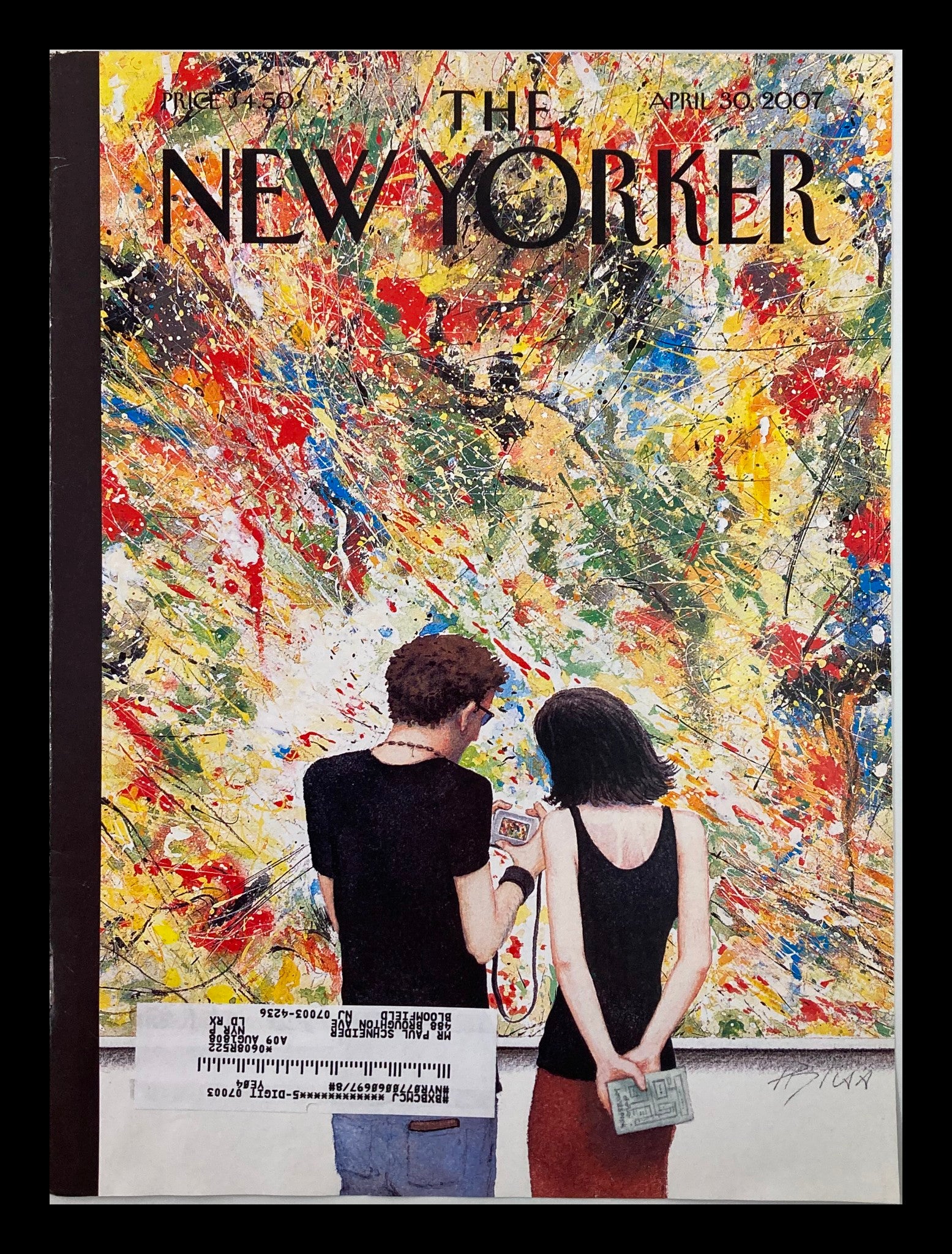 COVER ONLY The New Yorker April 30 2007 The Artwork by Harry Bliss