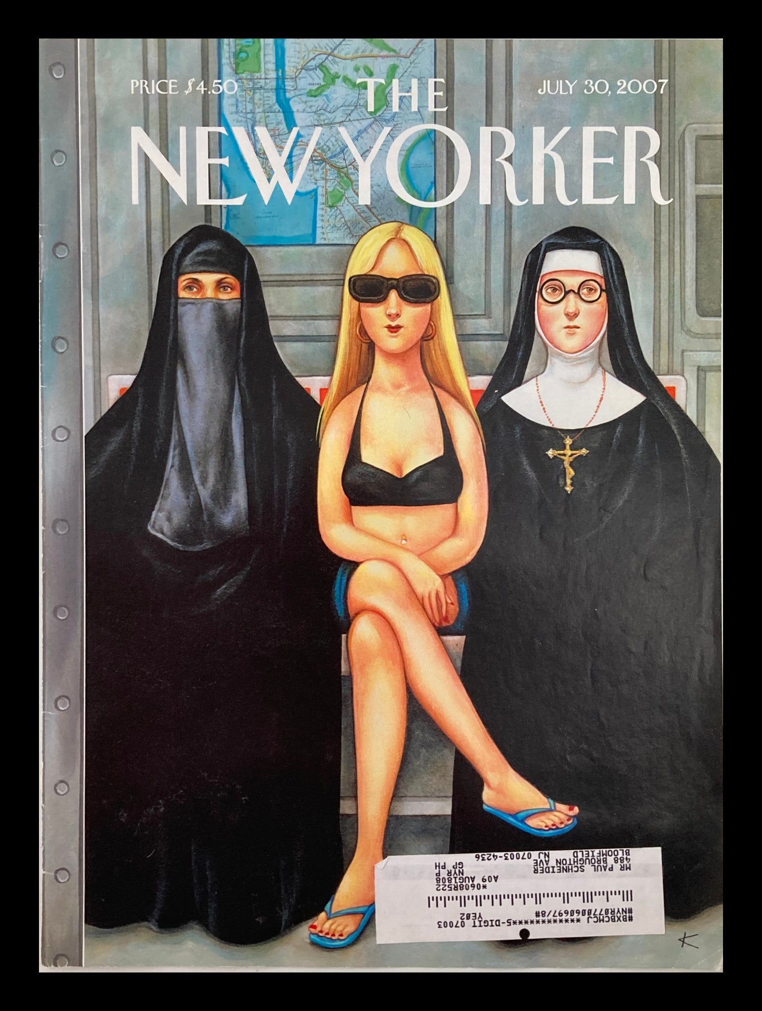 COVER ONLY The New Yorker July 30 2007 Girls Will Be Girls by Anita Kunz