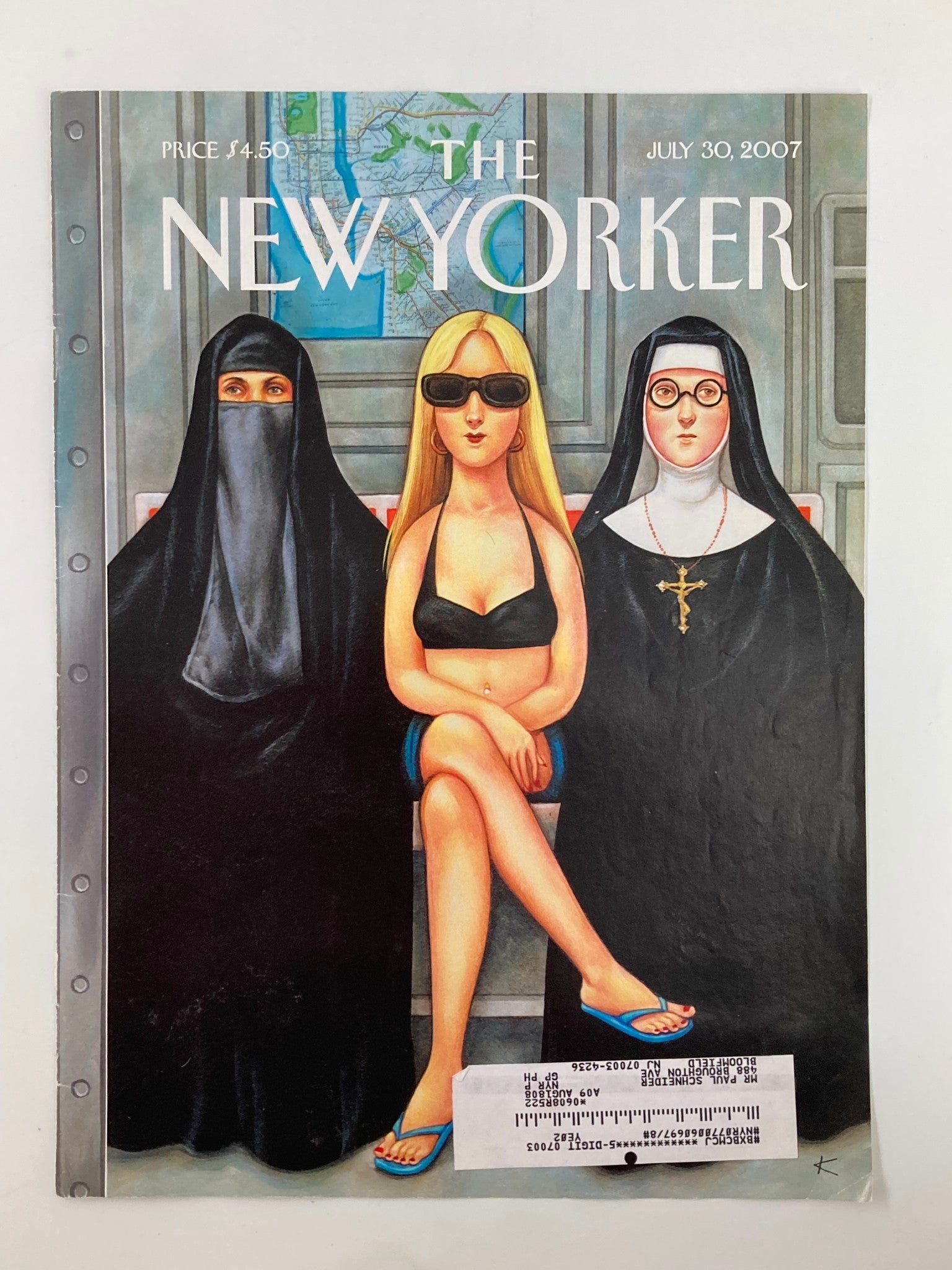 COVER ONLY The New Yorker July 30 2007 Girls Will Be Girls by Anita Kunz