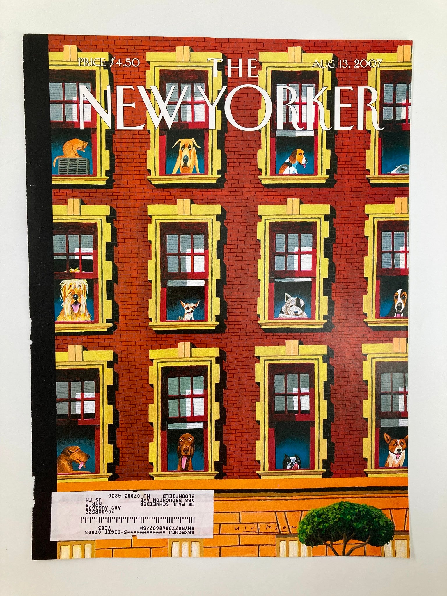 COVER ONLY The New Yorker August 13 2007 Hot Dogs by Mark Ulriksen