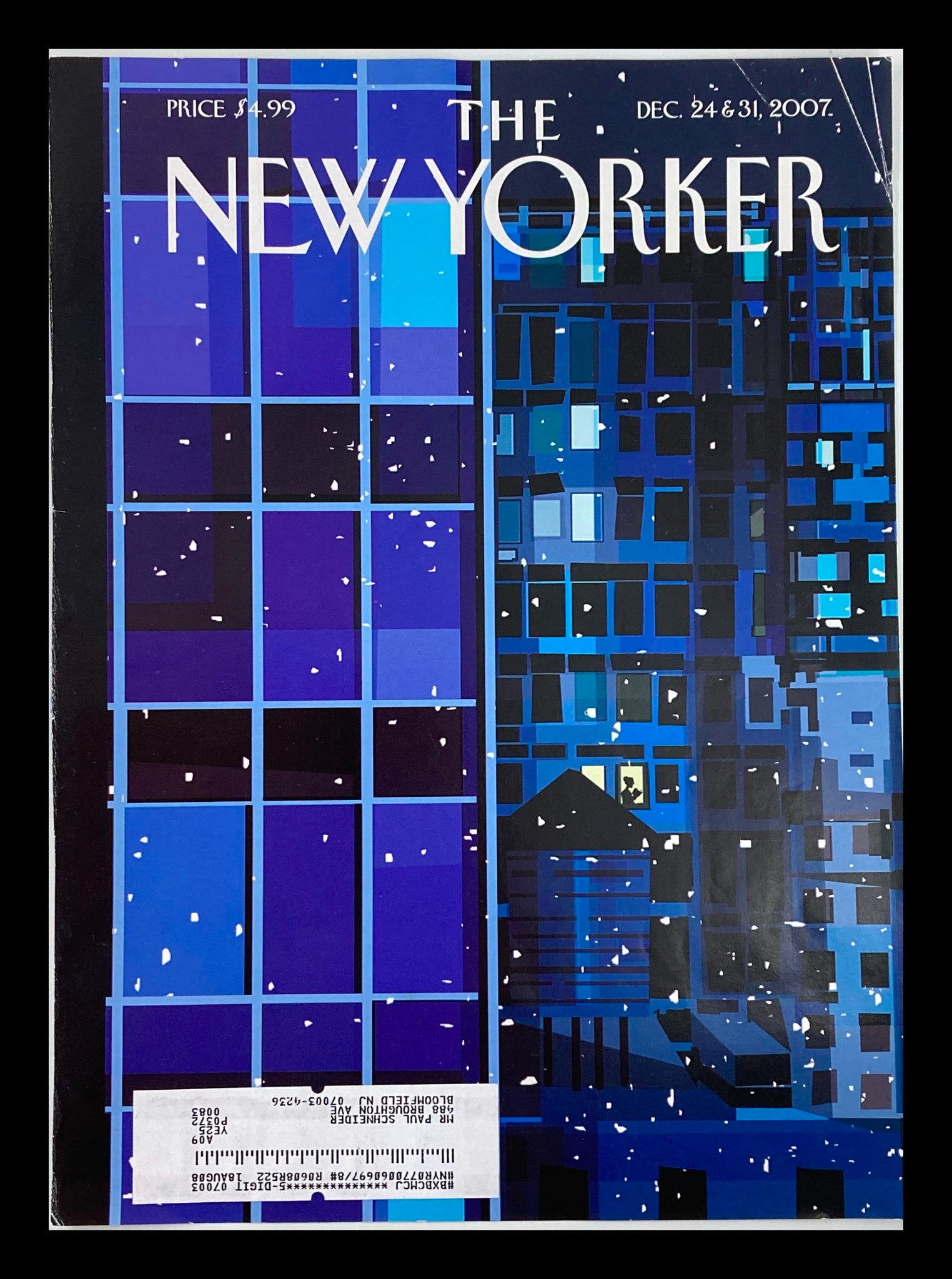 COVER ONLY The New Yorker December 24 & 31 2007 The Climate Change Kim DeMarco