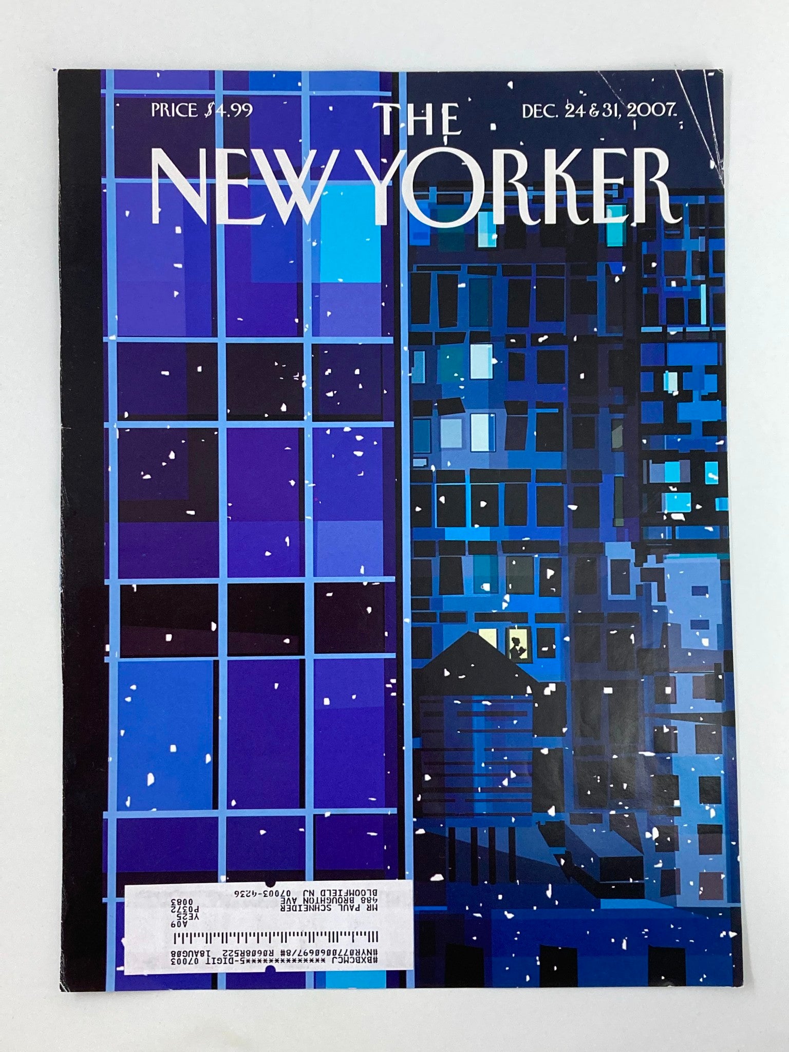 COVER ONLY The New Yorker December 24 & 31 2007 The Climate Change Kim DeMarco