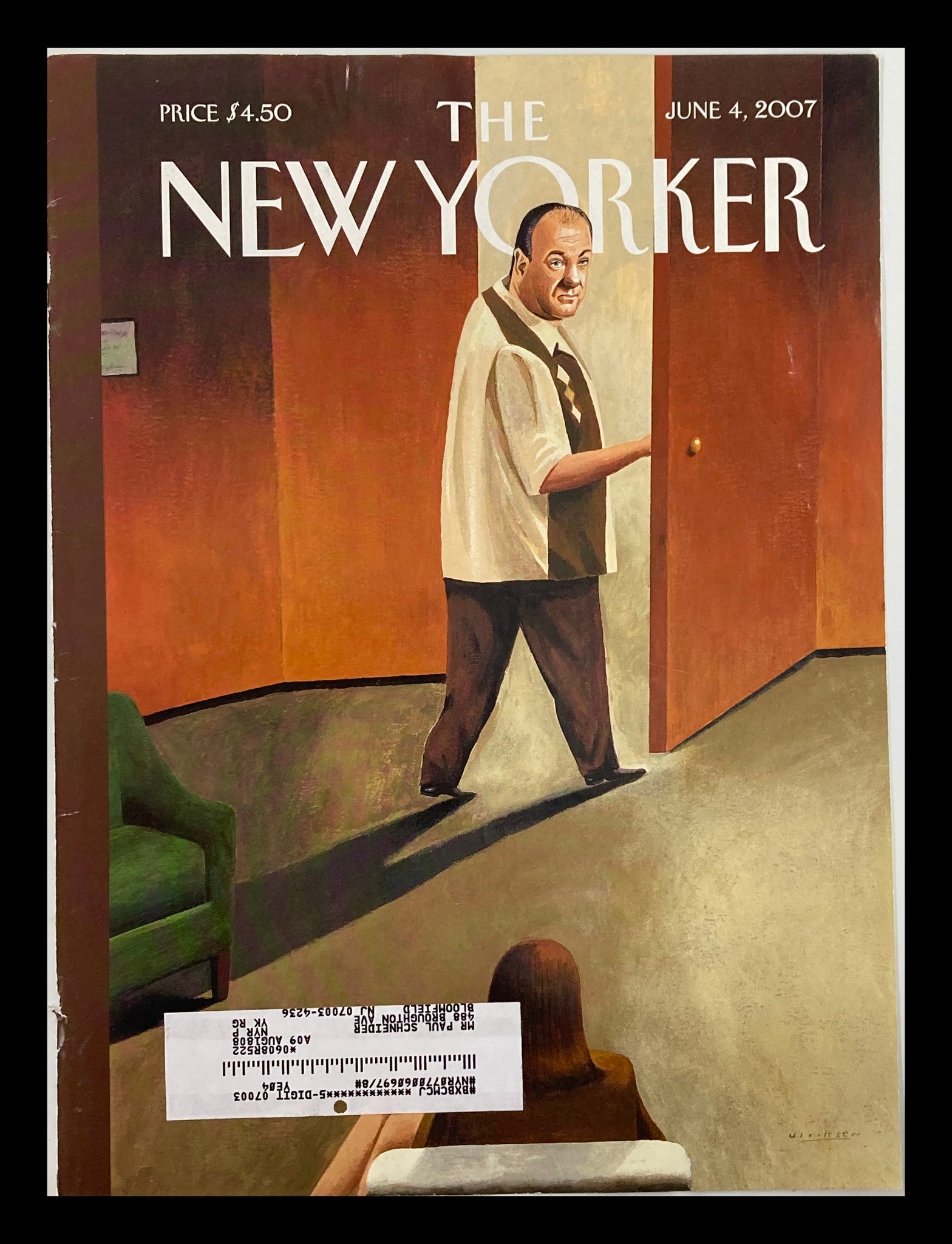 COVER ONLY The New Yorker June 4 2007 The Sopranos by Mark Ulriksen