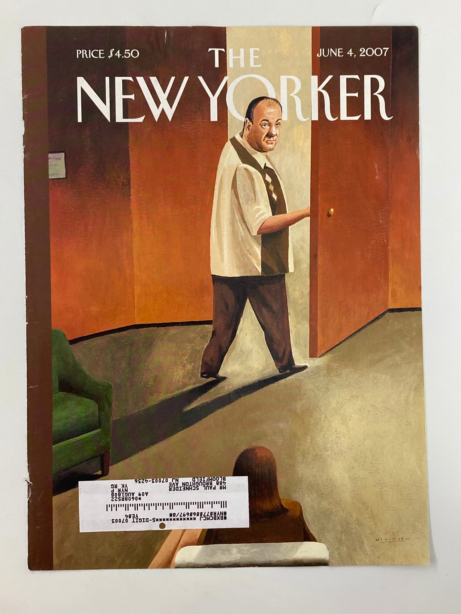 COVER ONLY The New Yorker June 4 2007 The Sopranos by Mark Ulriksen