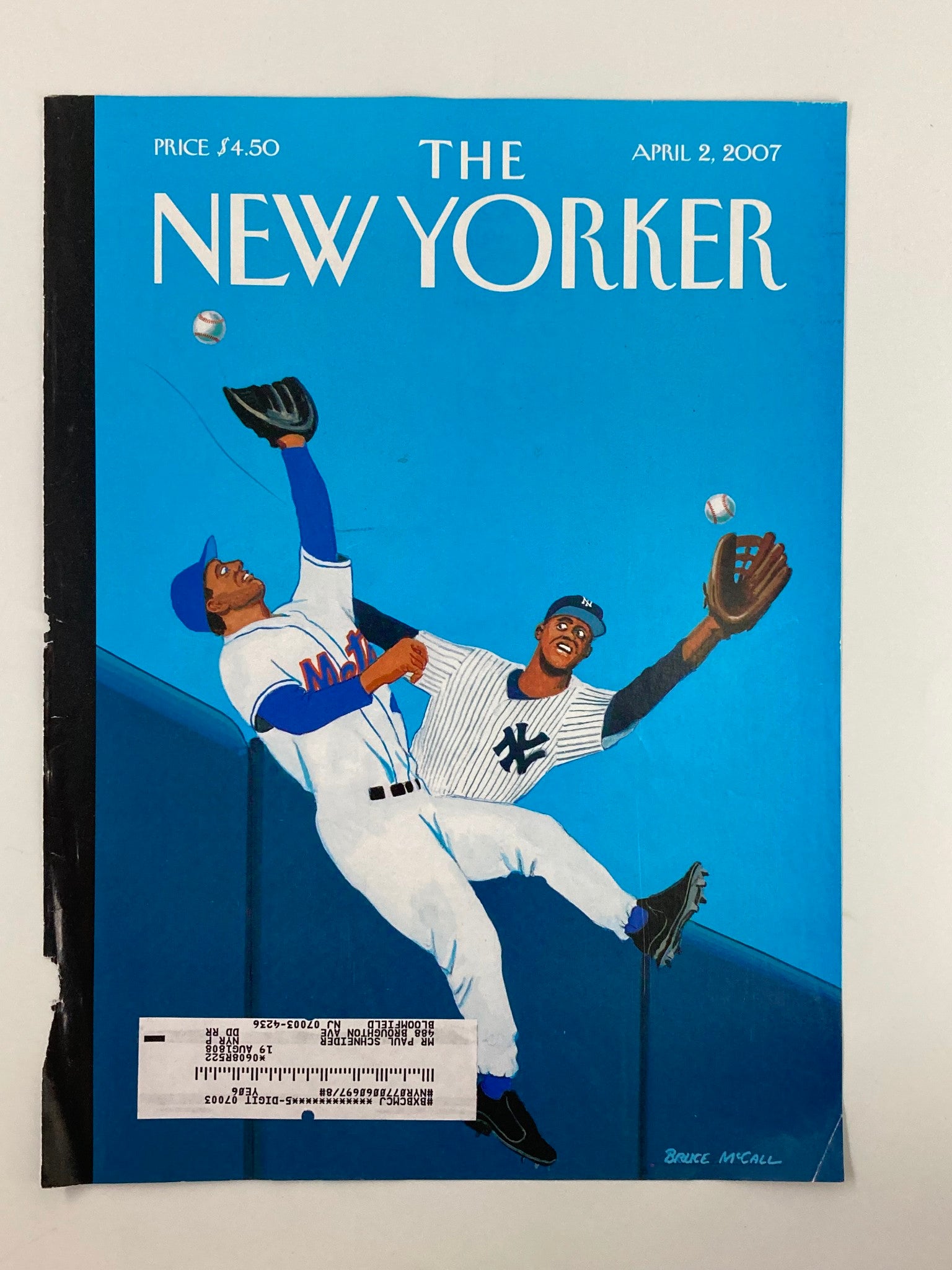 COVER ONLY The New Yorker April 2 2007 Take Cover by Bruce McCall