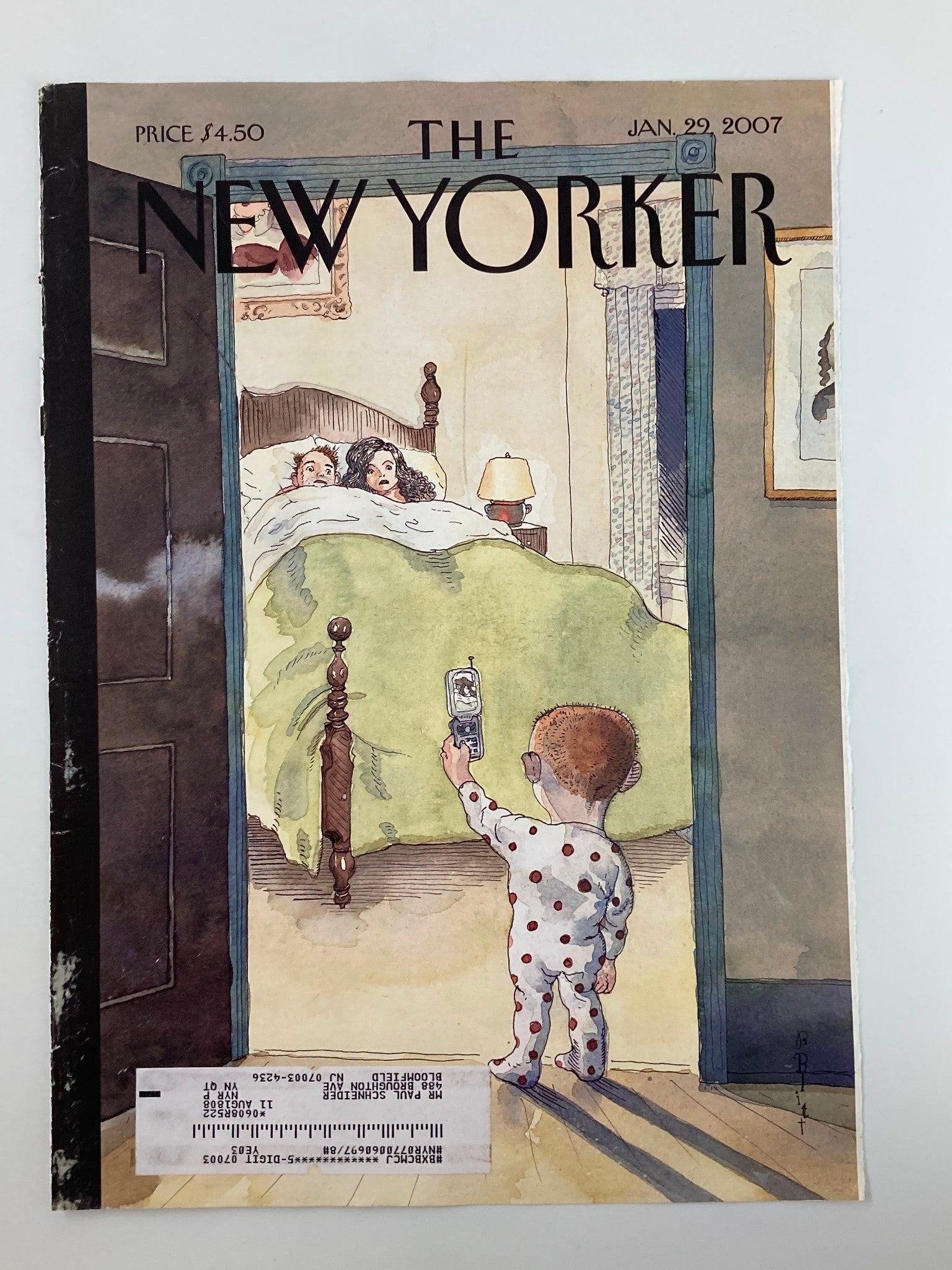 COVER ONLY The New Yorker January 29 2007 Phone Home by Barry Blitt