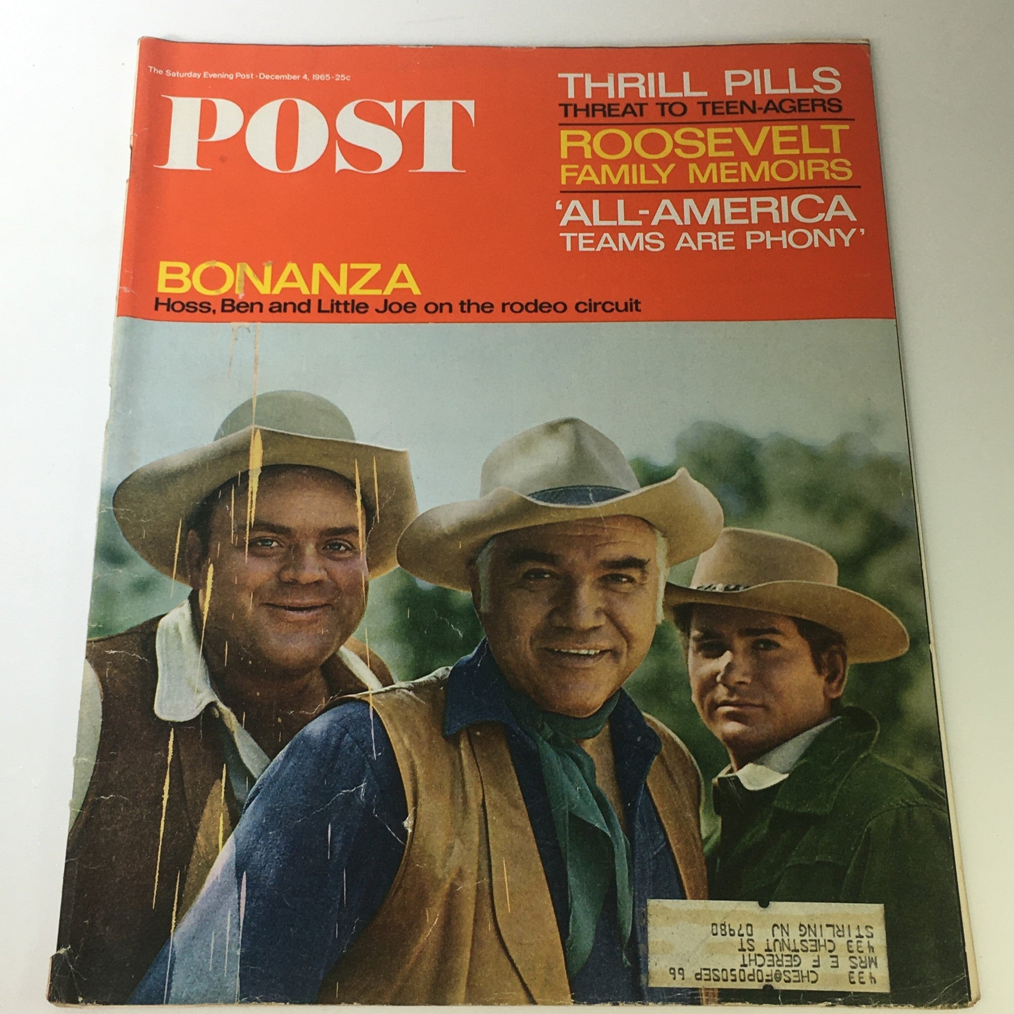 VTG The Saturday Evening Post December 4 1965 - Hoss, Ben & Joe Rodeo Circuit