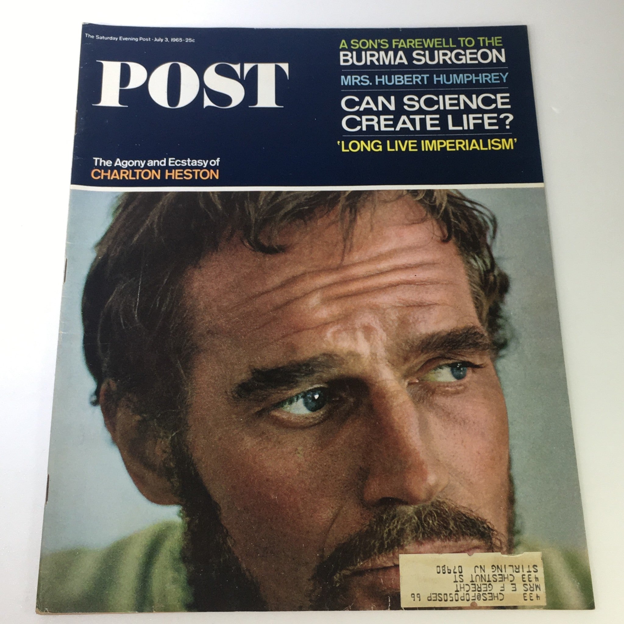 VTG The Saturday Evening Post July 3 1965 - The Agony & Ecstasy: Charlton Heston