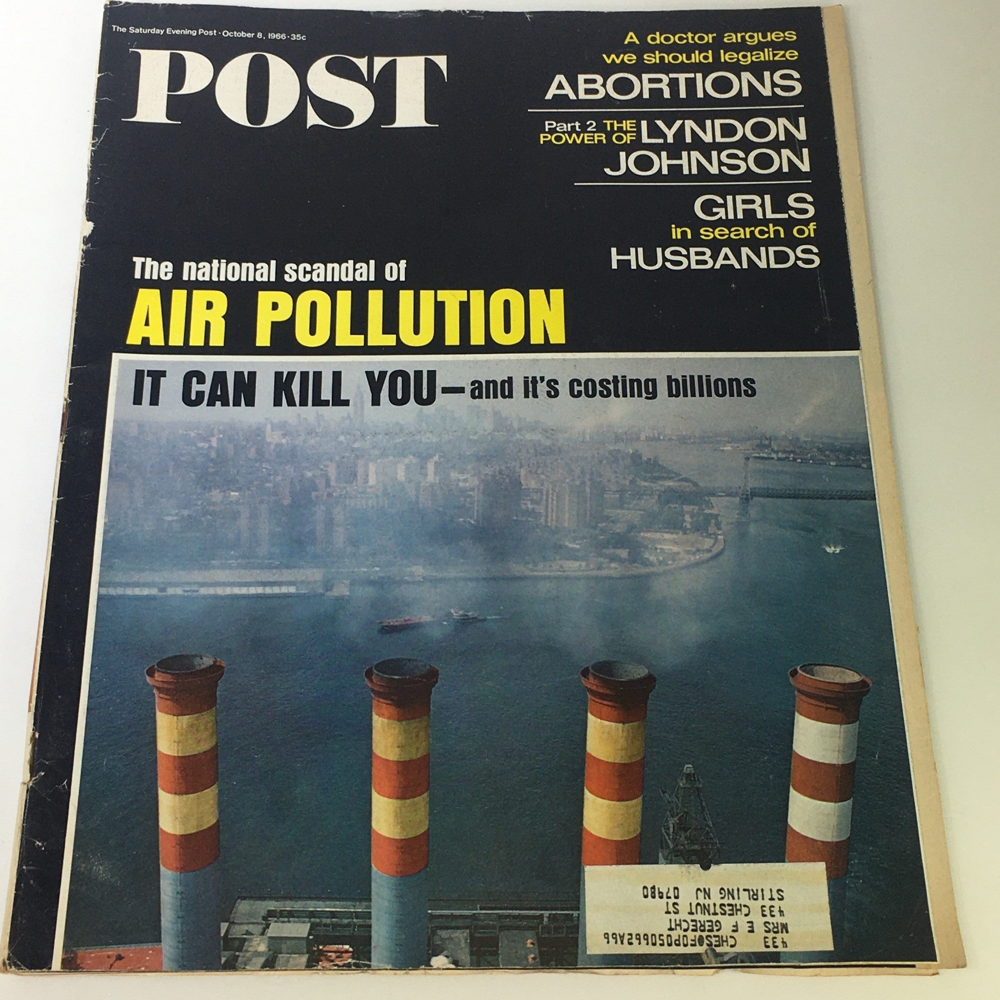 VTG The Saturday Evening Post October 8 1966 - Power of Lyndon Johnson Part II