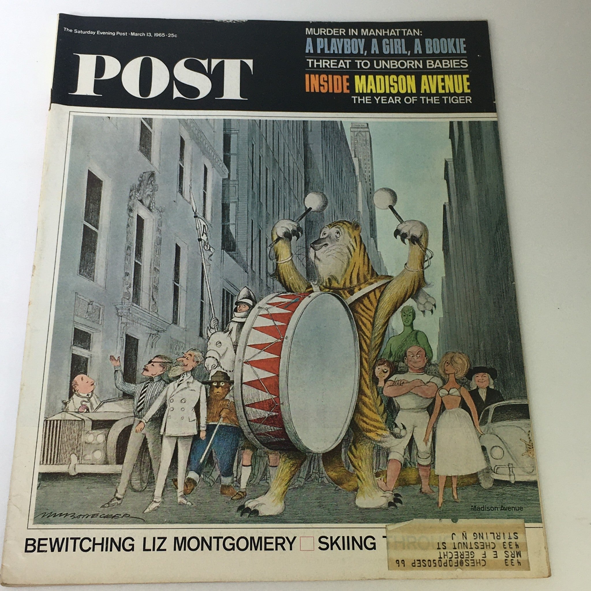 VTG The Saturday Evening Post March 13 1965 - Bewitching Liz Montgomery