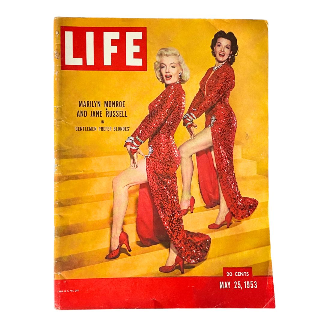 VTG Life Magazine May 25 1953 Marilyn Monroe and Jane Russell No Label