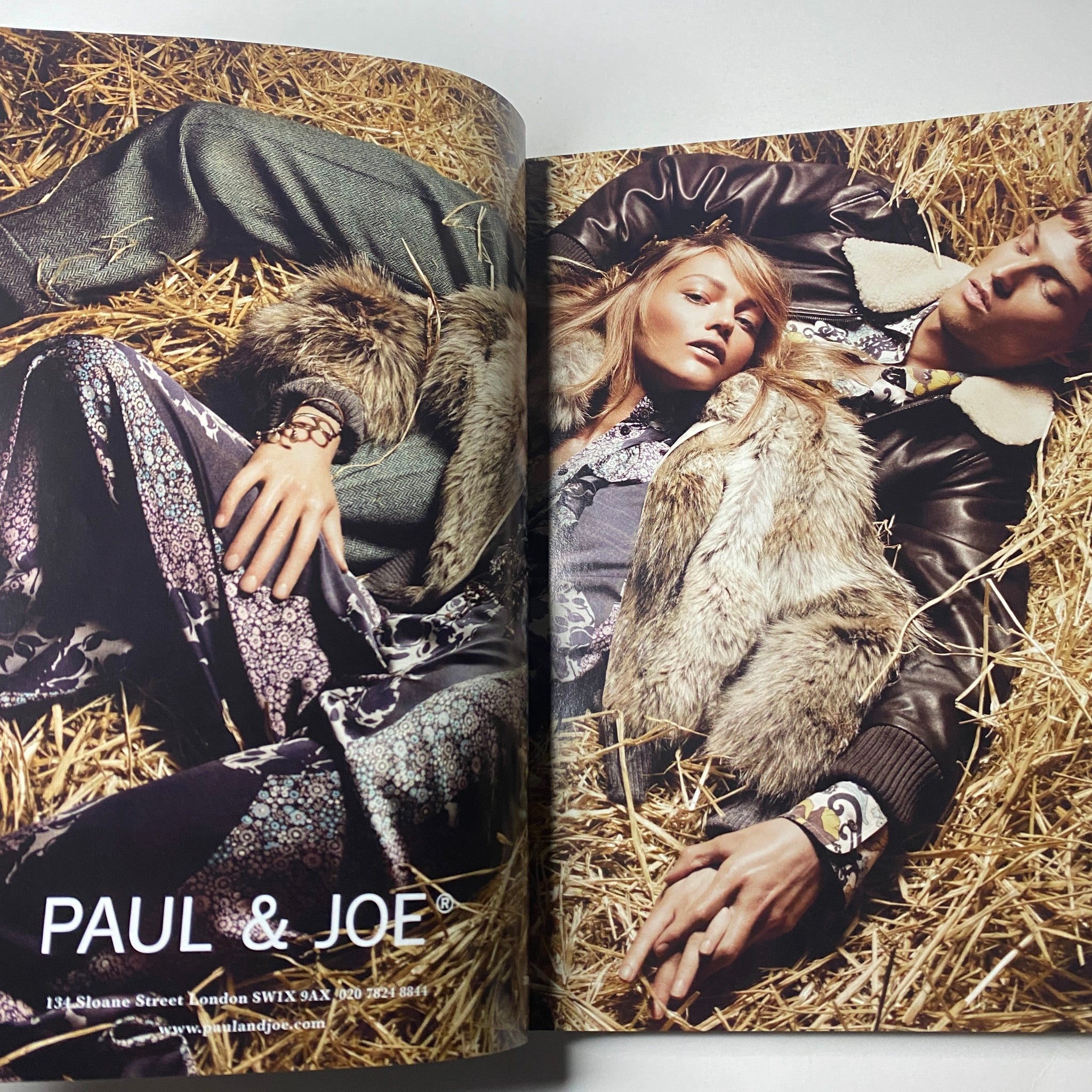 Fashion spread from Vogue British Magazine October 2011 featuring a styled photoshoot with trendy clothing.