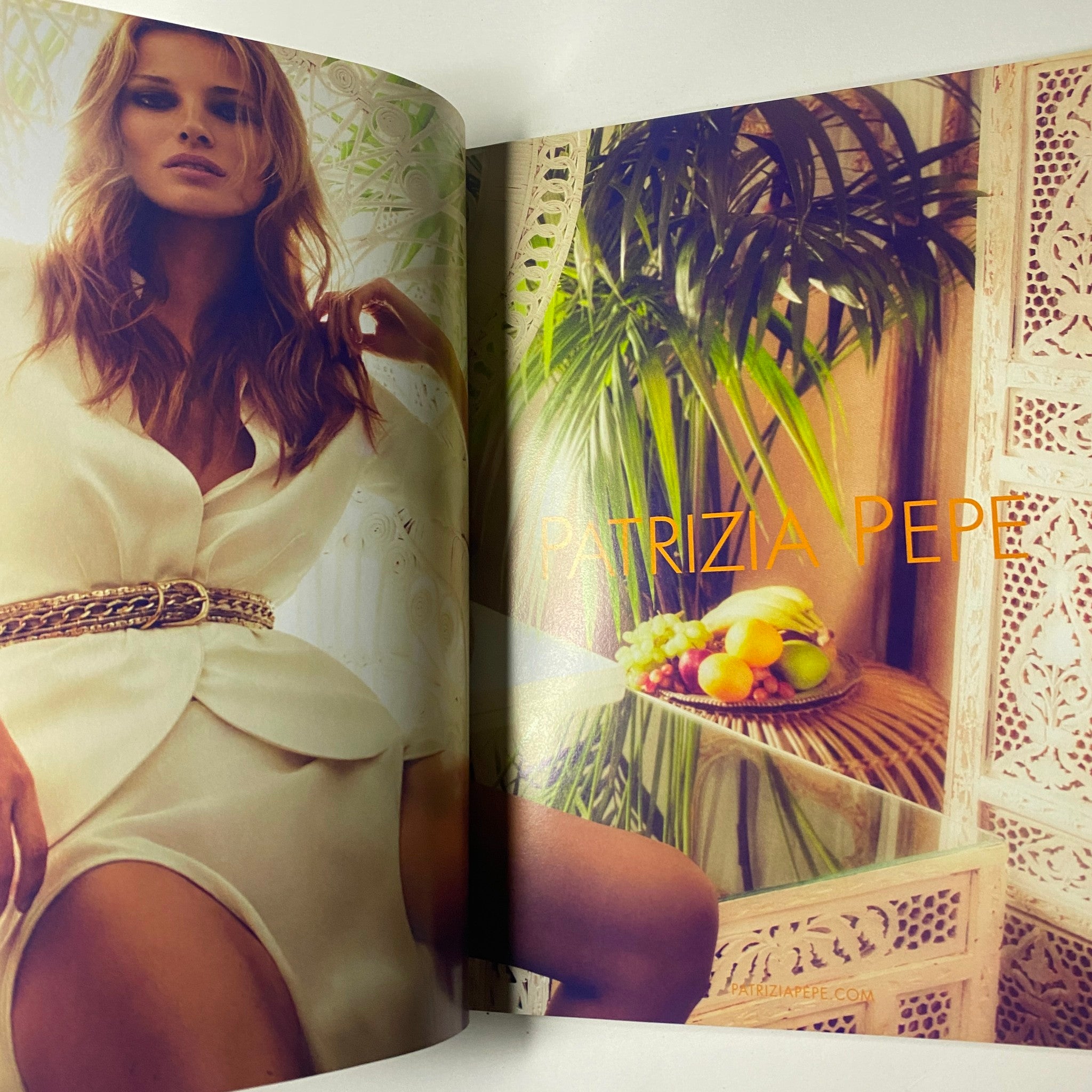 Vogue Paris Magazine February 2012 No. 924 Daria Werbowy Cover No Label VG featuring a model in a chic white outfit, styled elegantly in a vibrant, tropical-themed setting.