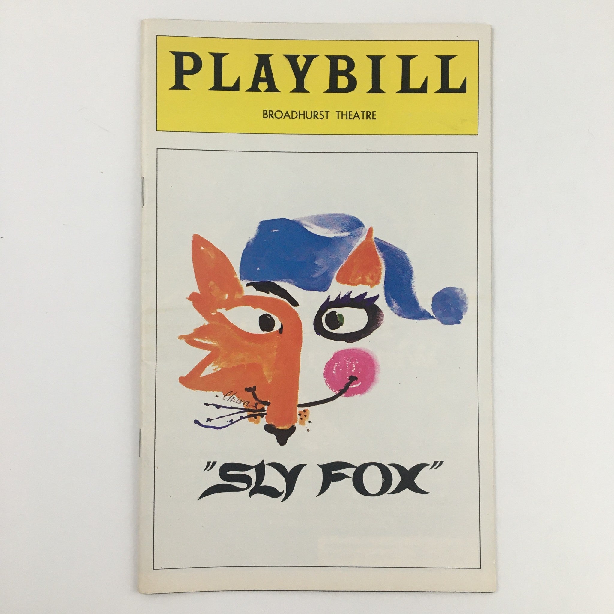 1977 Playbill Broadhurst Theatre Present George C Scott's Sly Fox by Arthur Penn