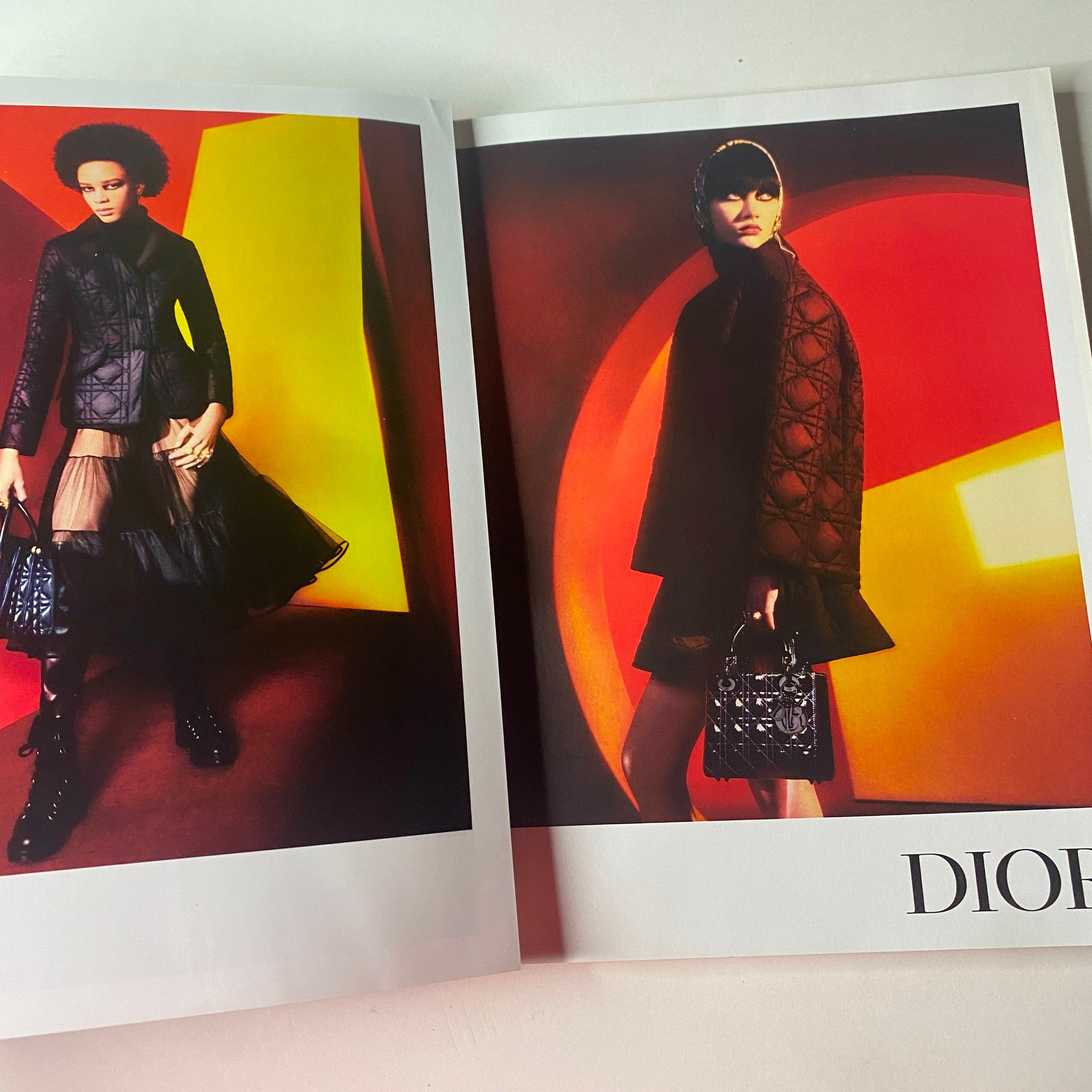 Vogue British Magazine October 2021 Zendaya Cover No Label - Dior fashion spread featuring bold designs and color contrasts.