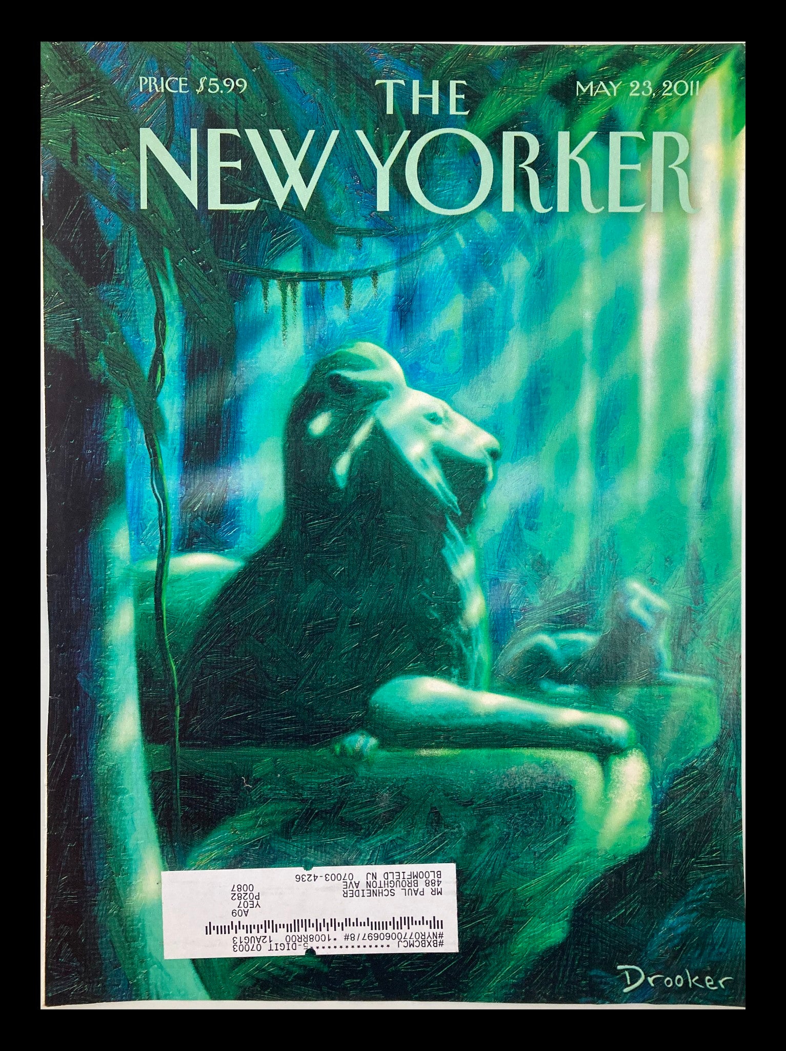 COVER ONLY The New Yorker May 23 2011 Roaring Into The Future by Eric Drooker