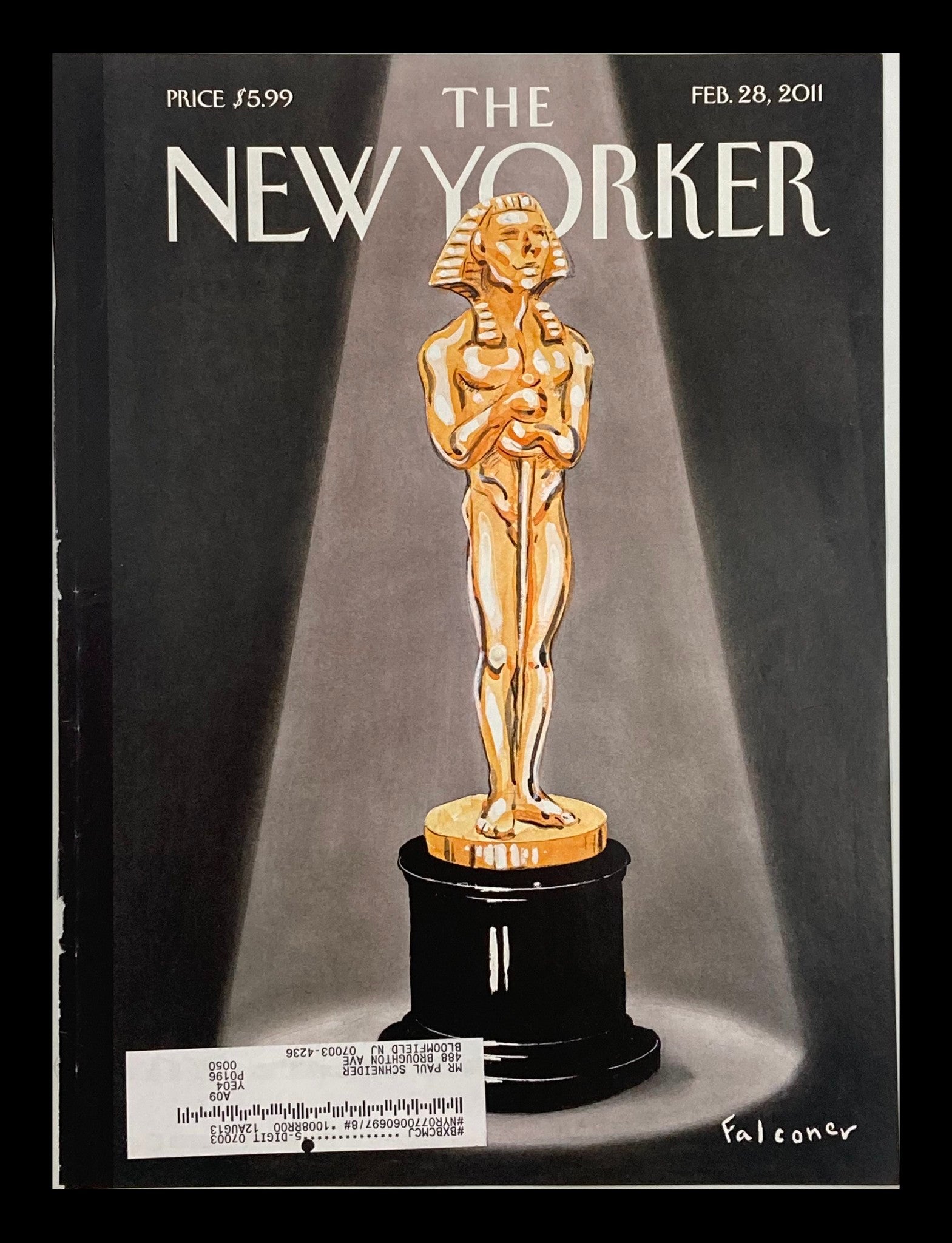 COVER ONLY The New Yorker February 28 2011 A Moment of Triumph by Ian Falconer