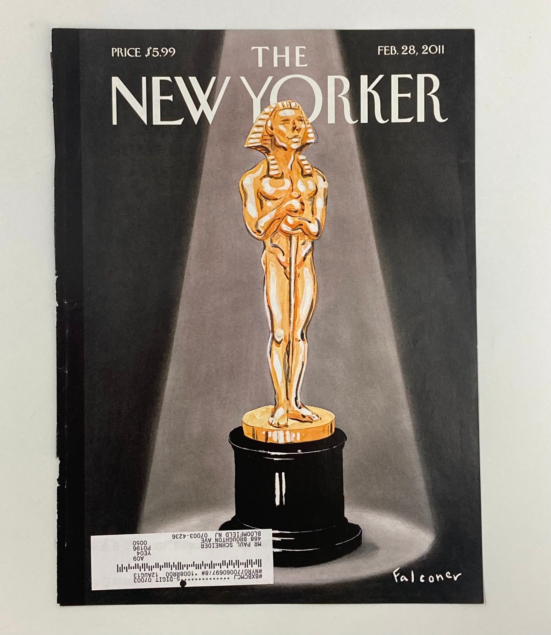 COVER ONLY The New Yorker February 28 2011 A Moment of Triumph by Ian Falconer