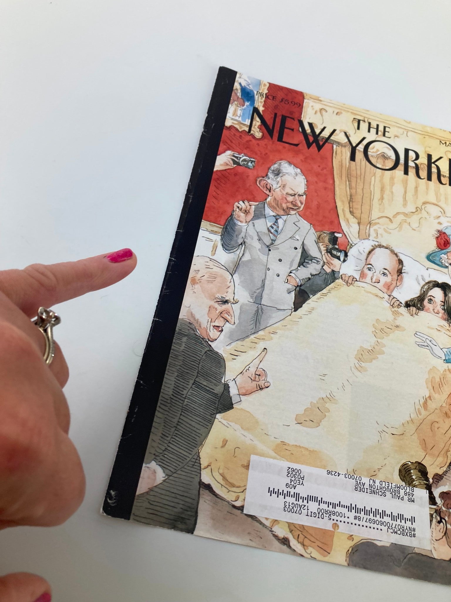 COVER ONLY The New Yorker May 2 2011 Theme Cover Entourage by Barry Blitt