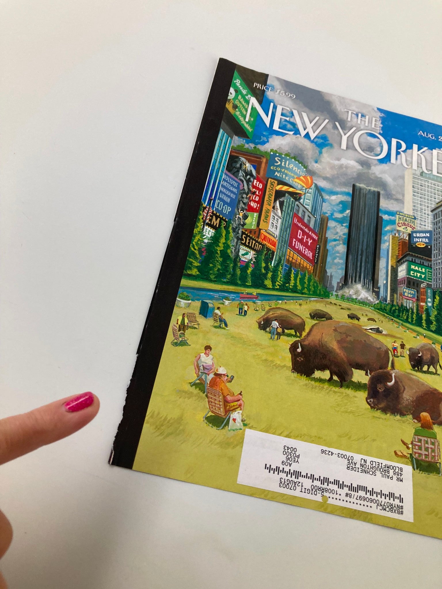 COVER ONLY The New Yorker August 27 2012 A Greener Greater New York by B. McCall