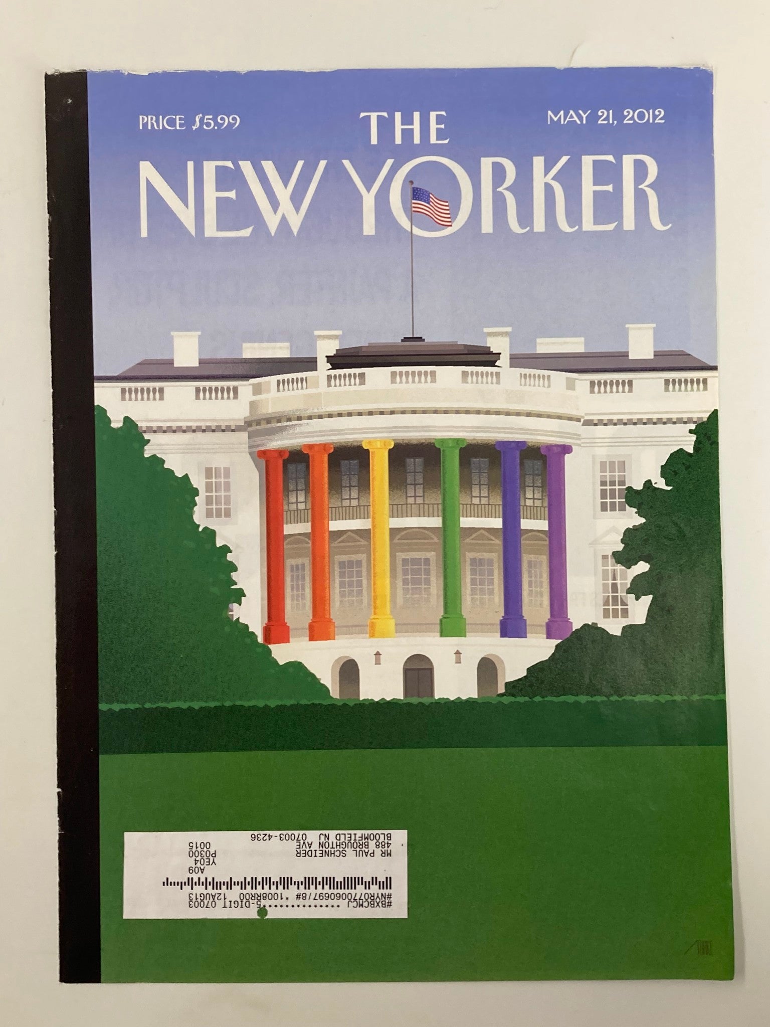 COVER ONLY The New Yorker May 21 2012 Spectrum of Light by Bob Staake