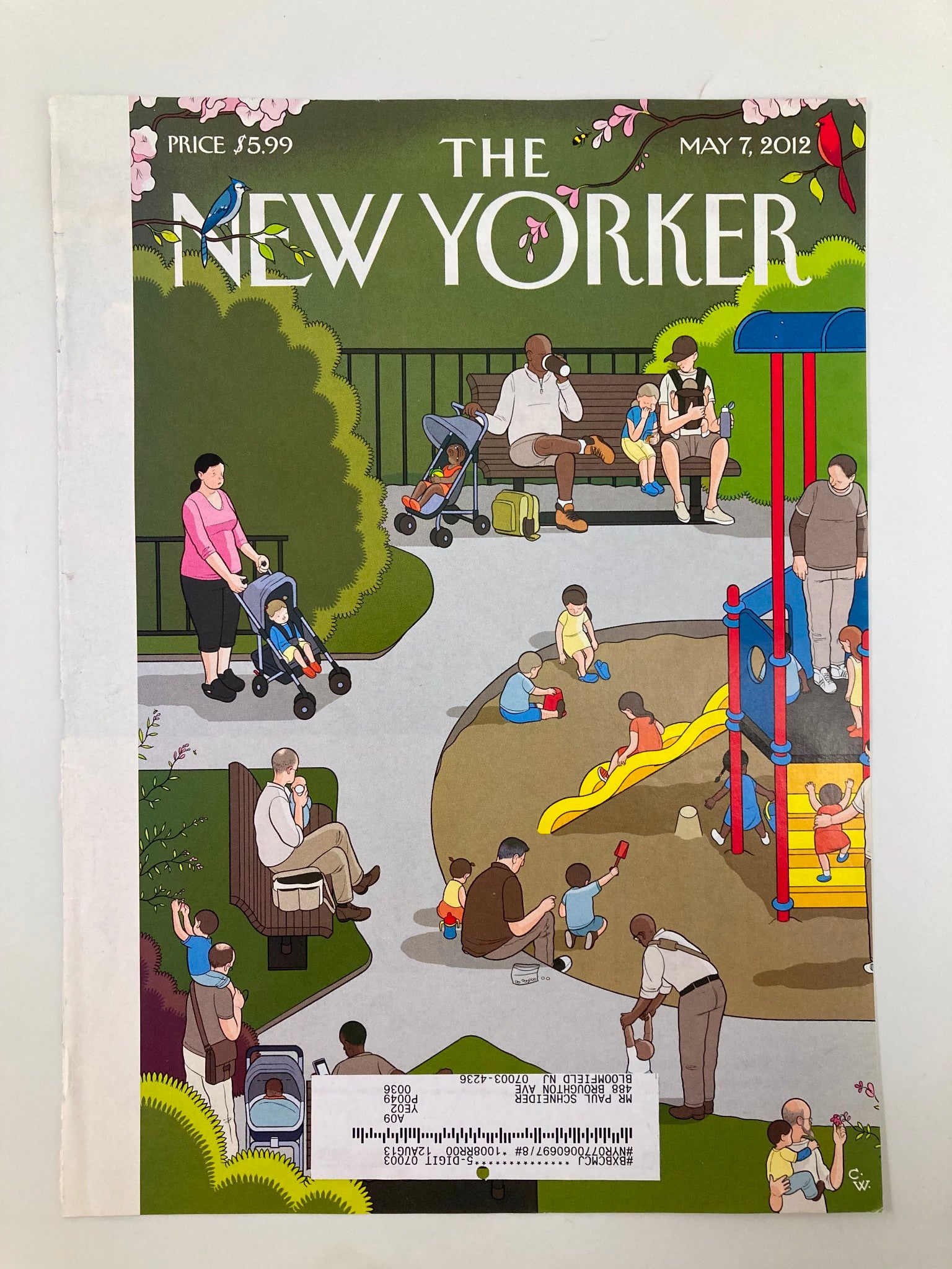 COVER ONLY The New Yorker May 7 2012 Theme Cover Mother's Day by Chris Ware