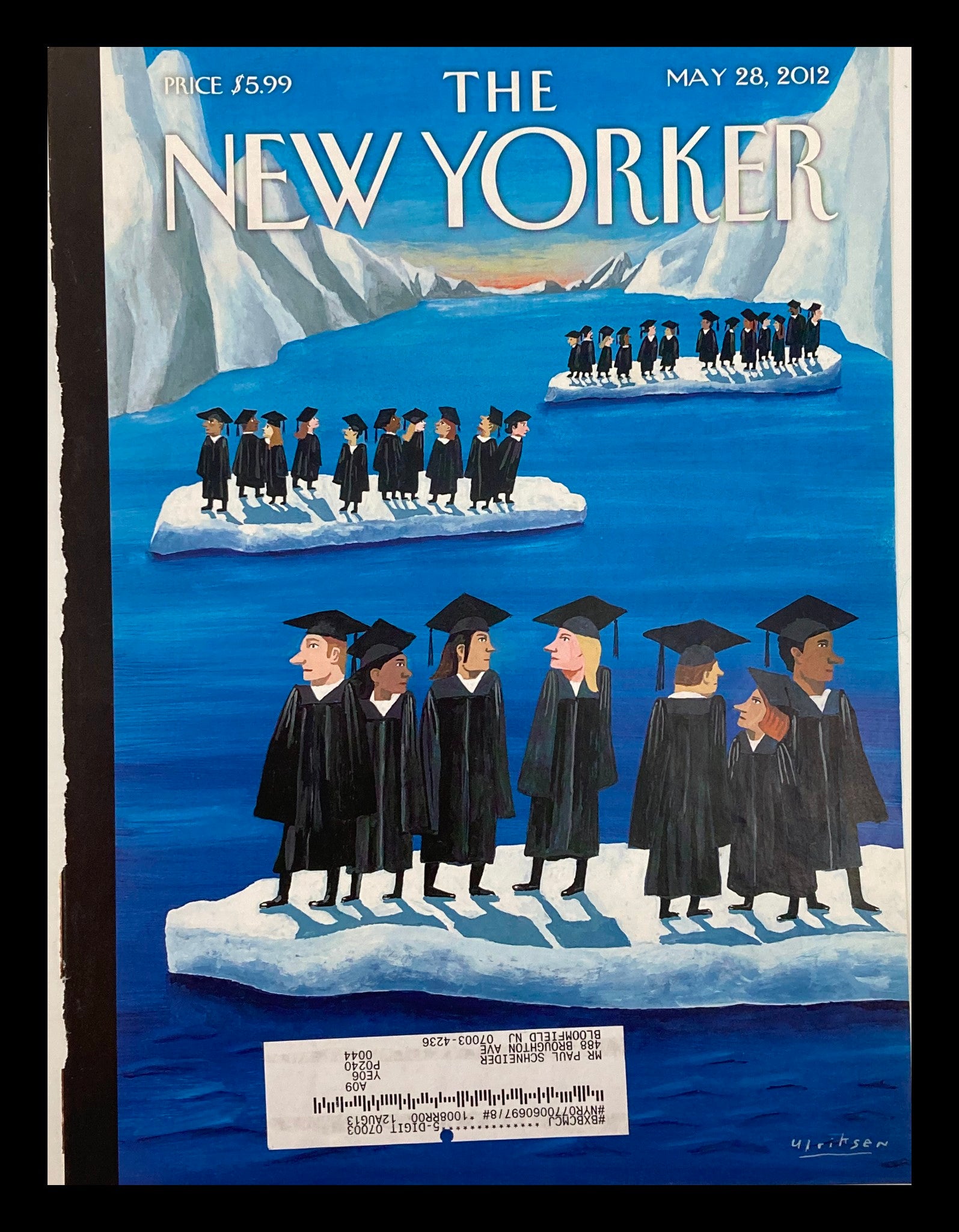 COVER ONLY The New Yorker May 28 2012 Cold Graduation by Mark Ulriksen