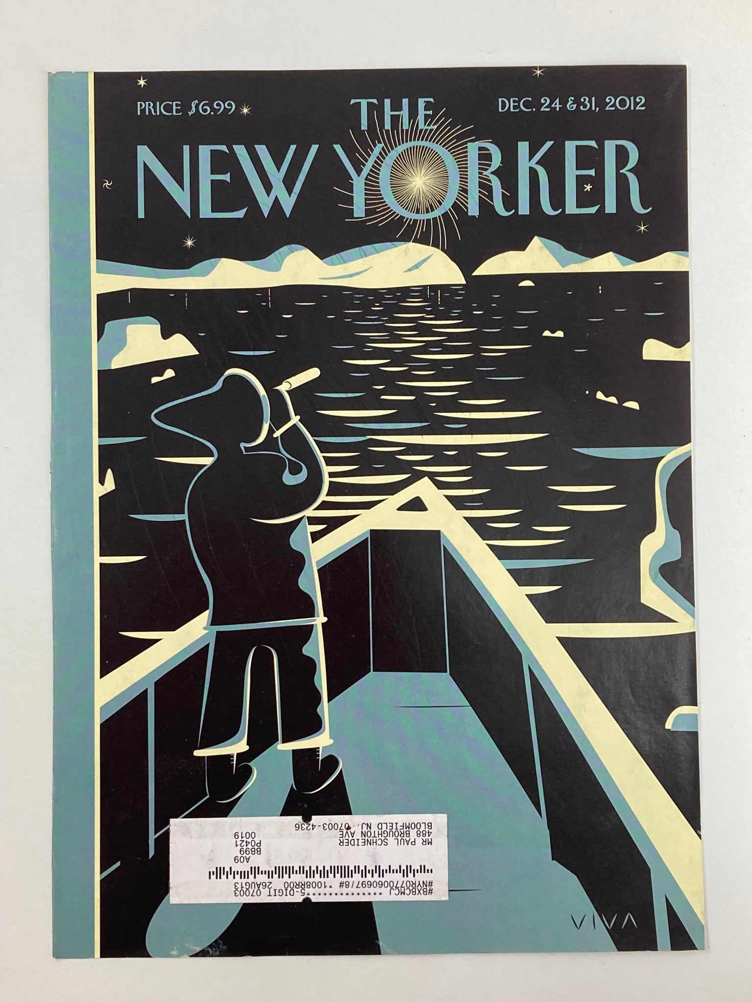 COVER ONLY The New Yorker December 24 2012 Polar Express by Frank Viva