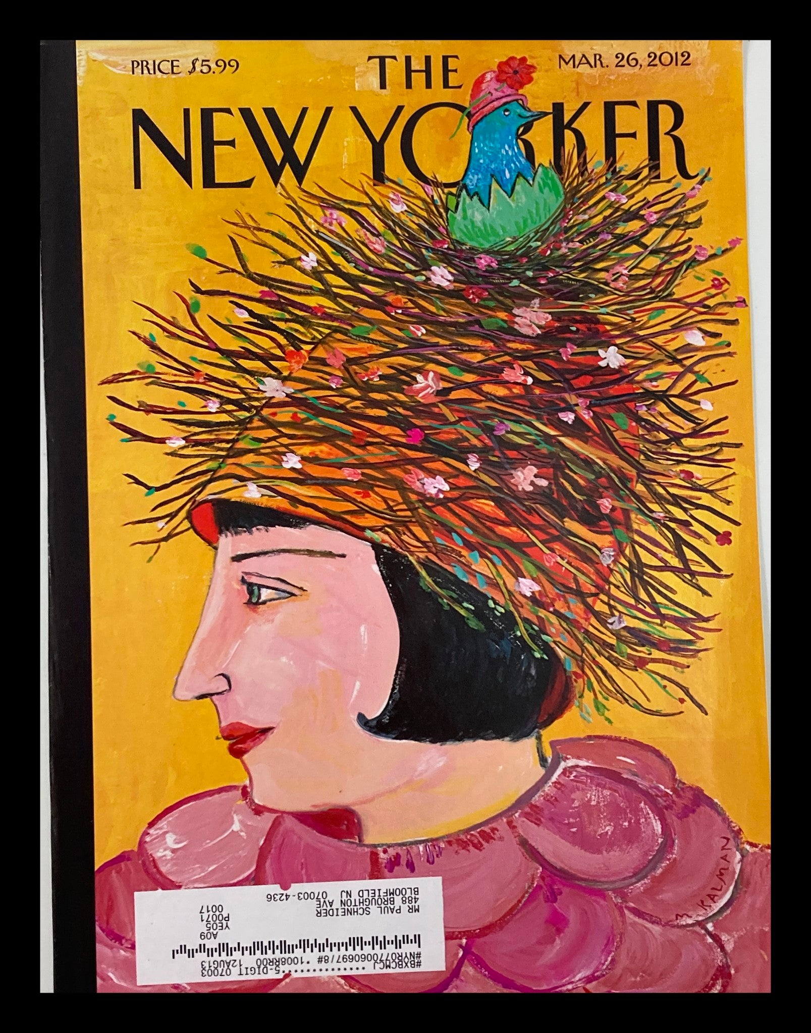 COVER ONLY The New Yorker March 26 2012 Spring Has Sprung by Maira Kalman