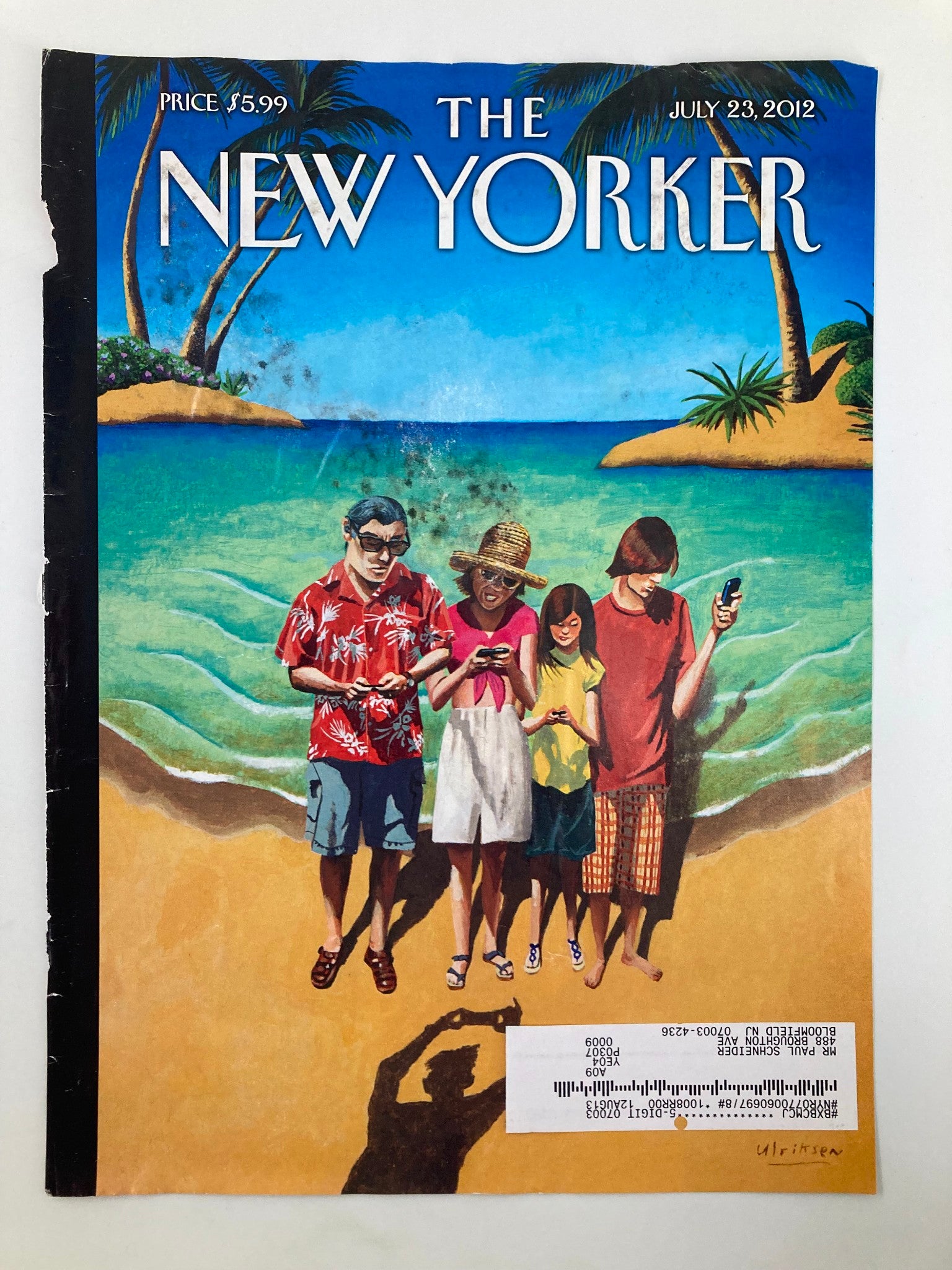 COVER ONLY The New Yorker July 23 2012 Capturing The Memories by Mark Ulriksen