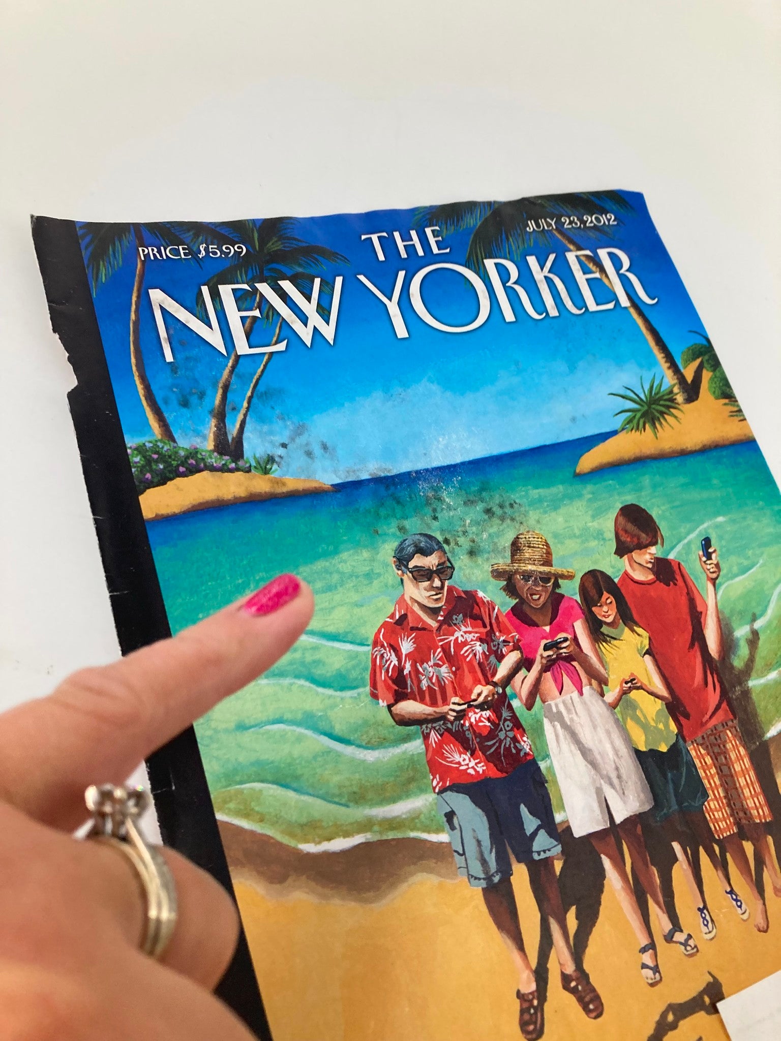 COVER ONLY The New Yorker July 23 2012 Capturing The Memories by Mark Ulriksen