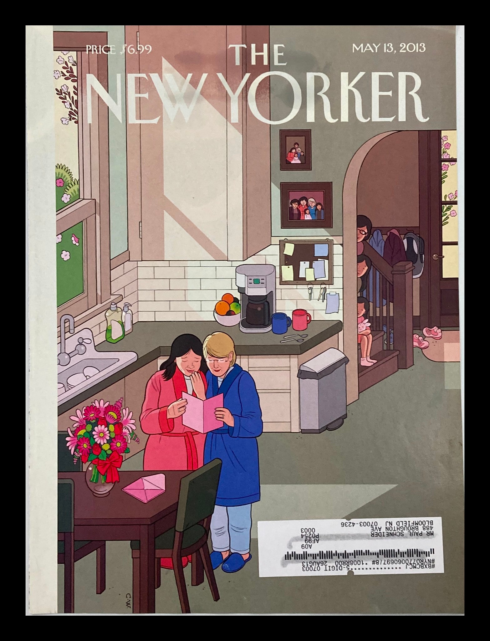 COVER ONLY The New Yorker May 13 2013 Theme Cover Mother's Day by Chris Ware