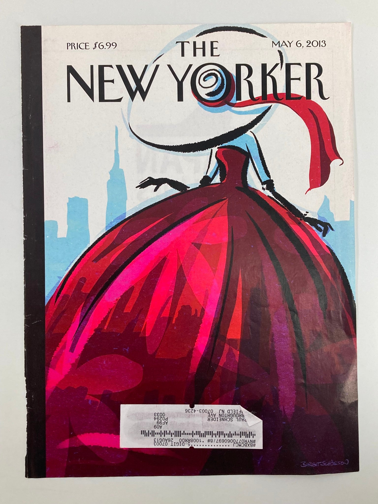 COVER ONLY The New Yorker May 6 2013 Theme Cover City Flair by Birgit Schössow