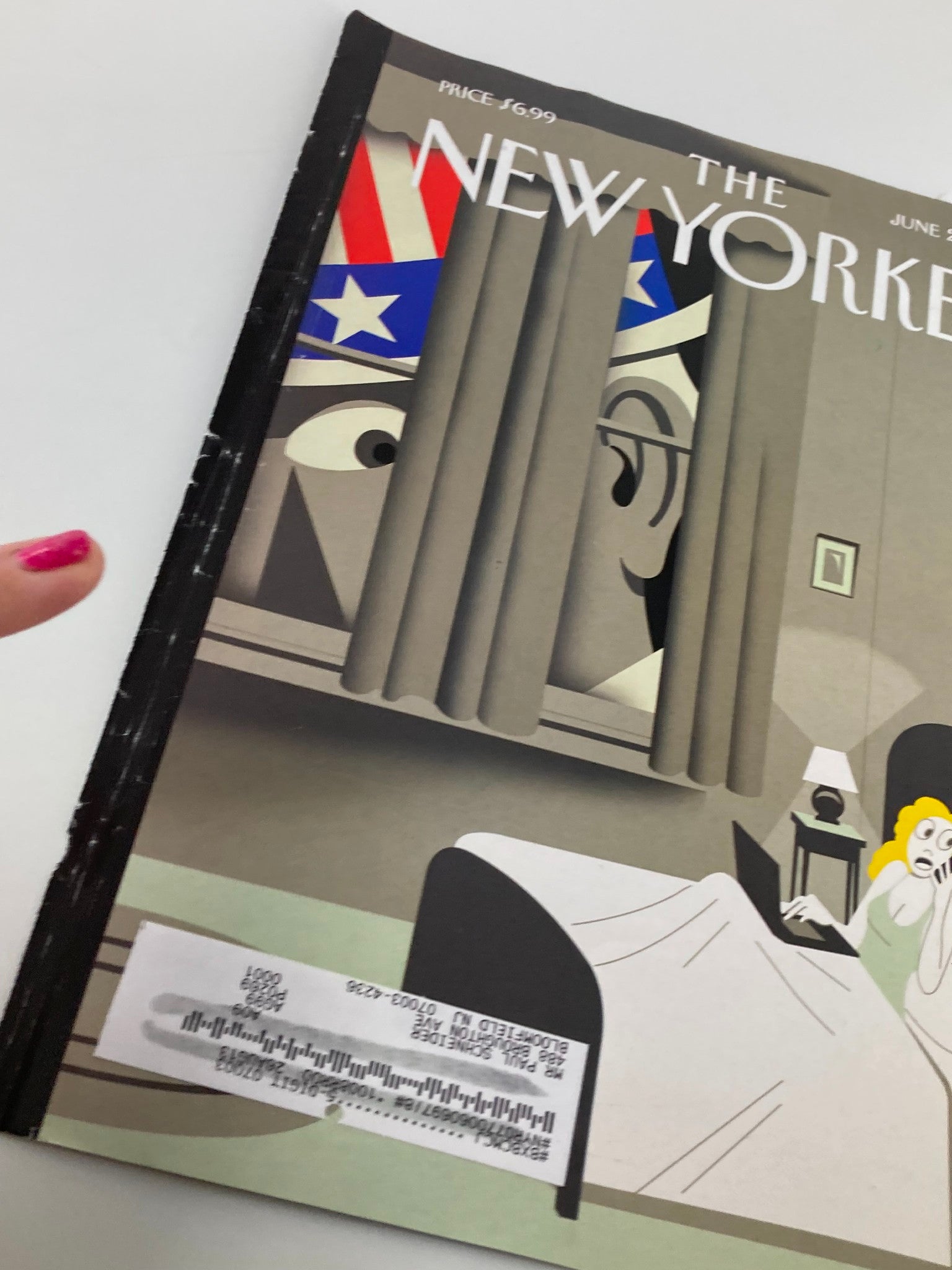 COVER ONLY The New Yorker June 24 2013 Uncle Sam is Listening by Richard McGuire