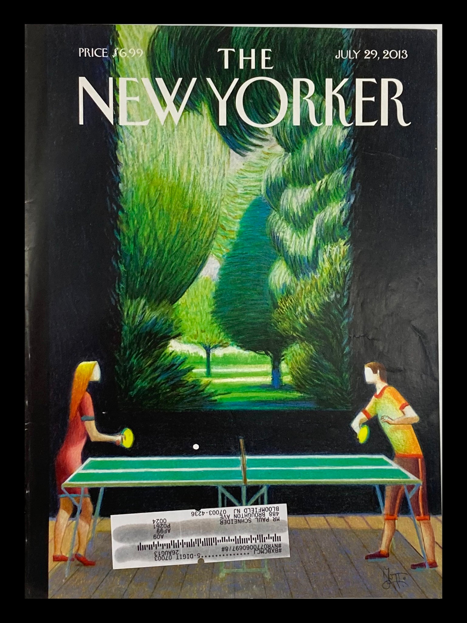 COVER ONLY The New Yorker July 29 2013 Inside, Outside by Lorenzo Mattotti