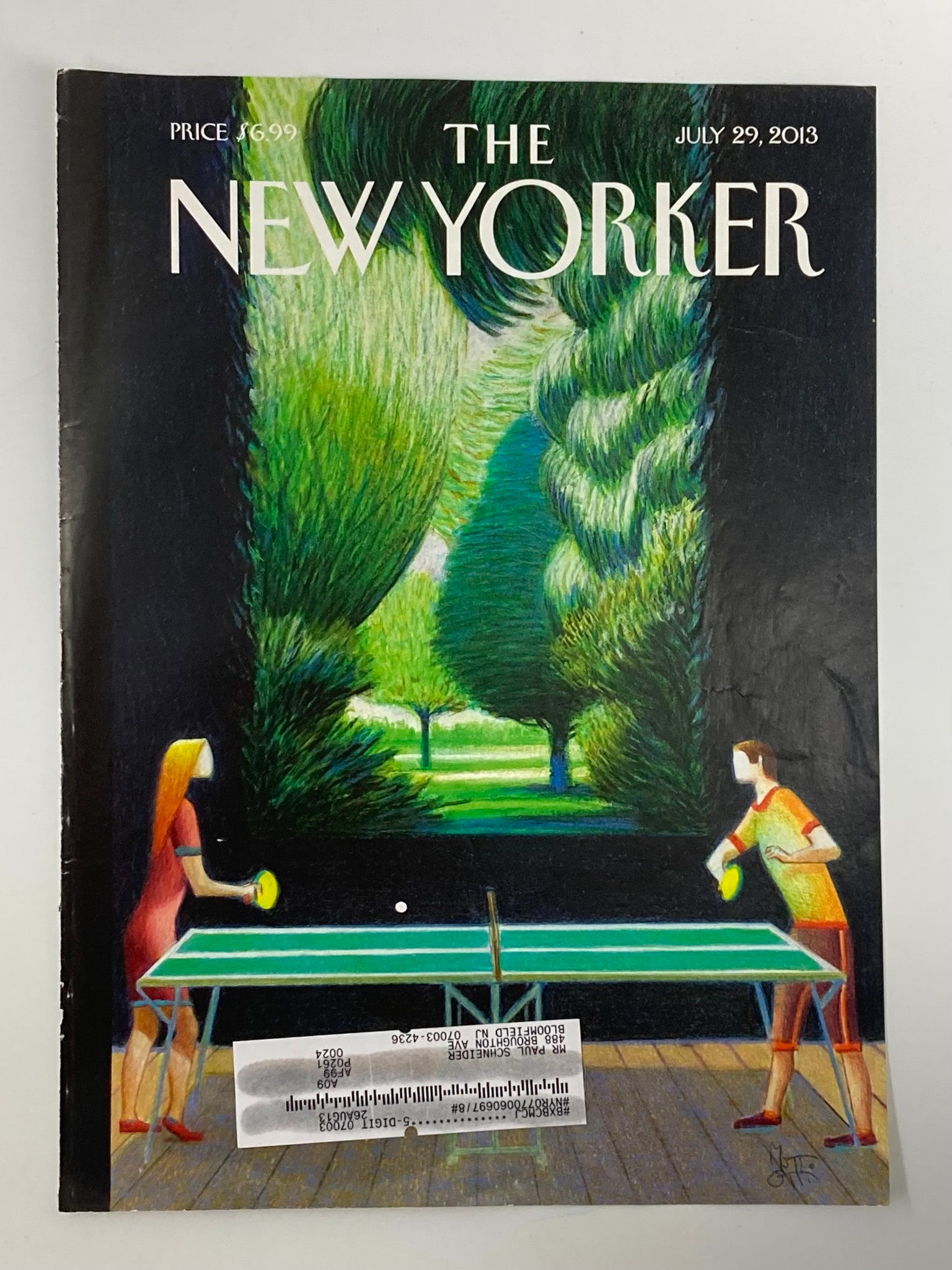 COVER ONLY The New Yorker July 29 2013 Inside, Outside by Lorenzo Mattotti