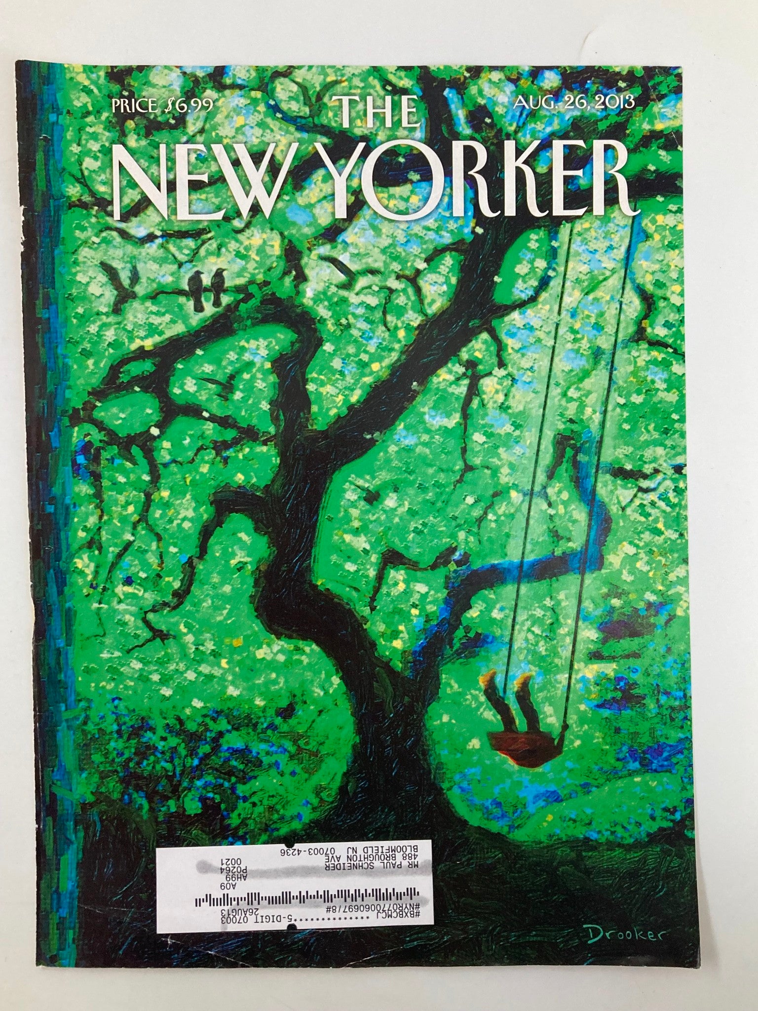 COVER ONLY The New Yorker August 26 2013 The Eternal Summer by Eric Drooker